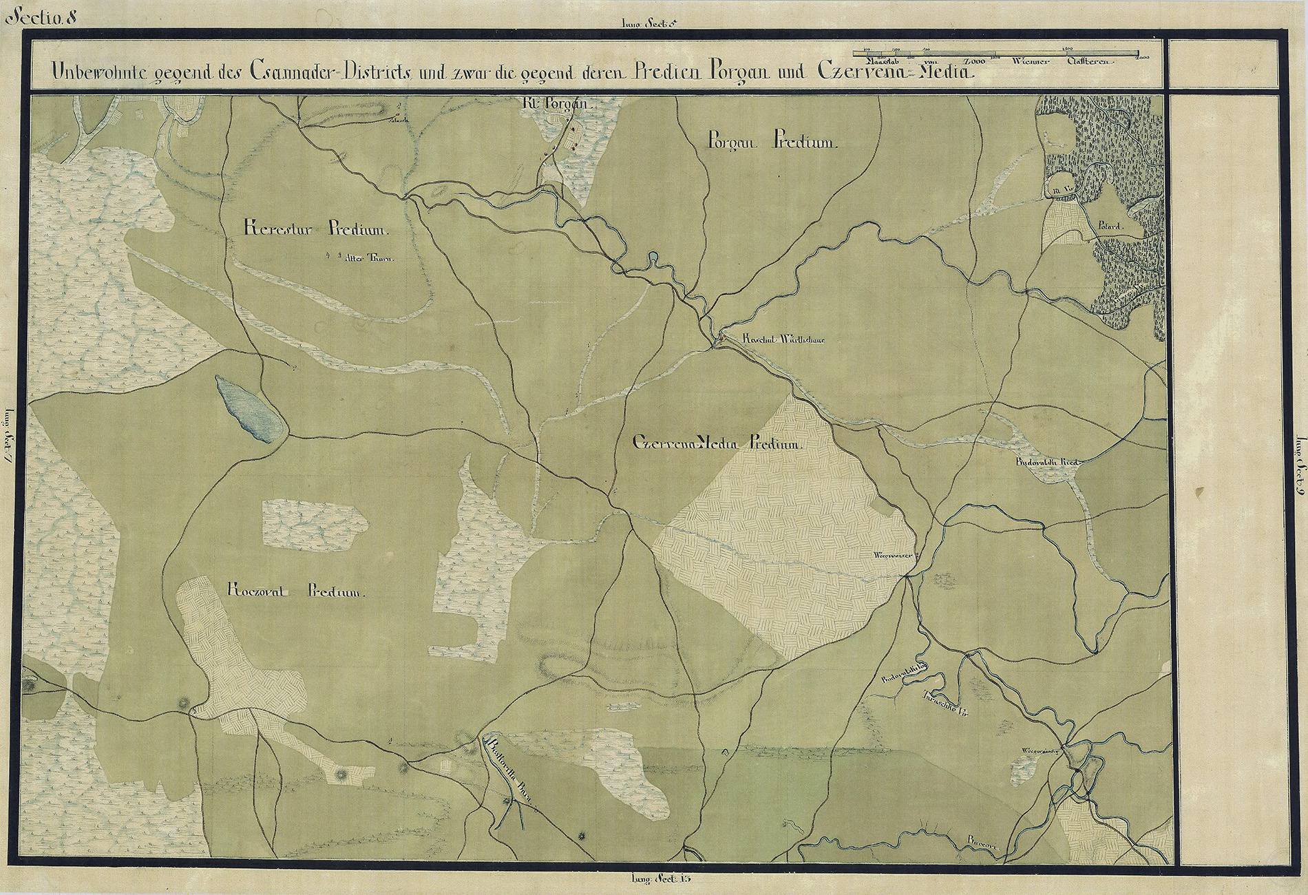 Josephinische Landesaufnahme Banat (1769–1772) Karte: pg008 
