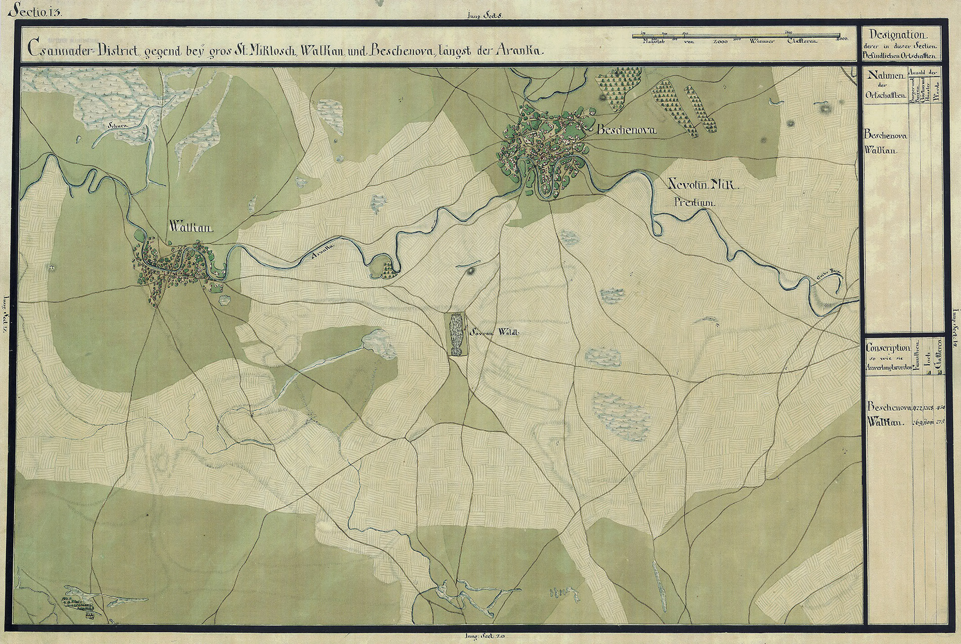 Josephinische Landesaufnahme Banat (1769–1772) Karte: pg013 