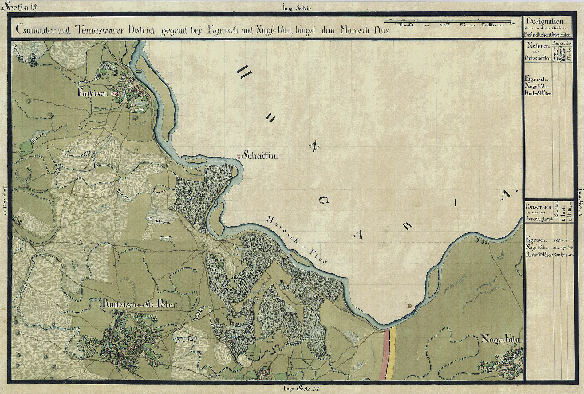 Josephinische Landesaufnahme Banat (1769–1772) Karte: pg015 