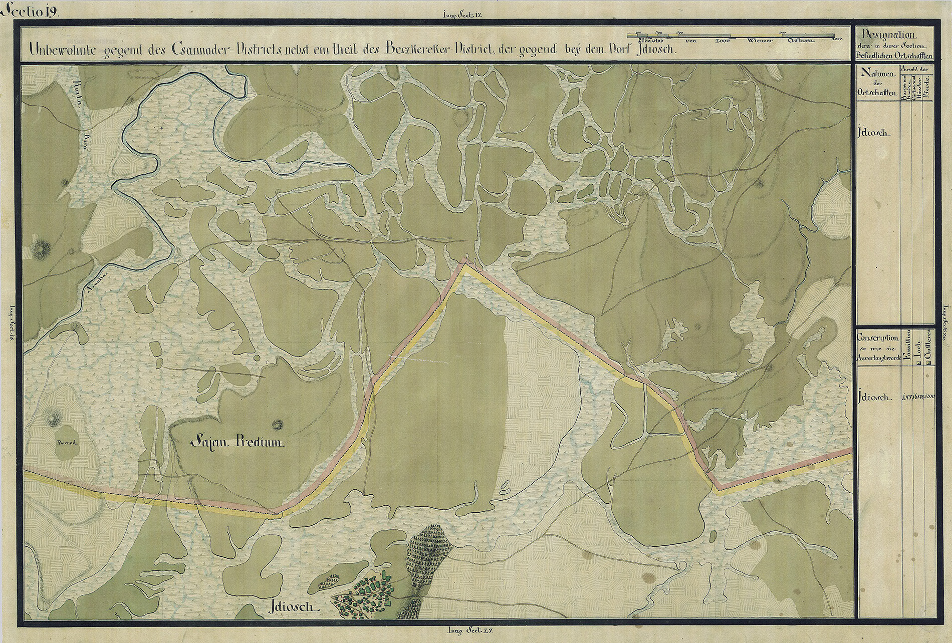 Josephinische Landesaufnahme Banat (1769–1772) Karte: pg019 