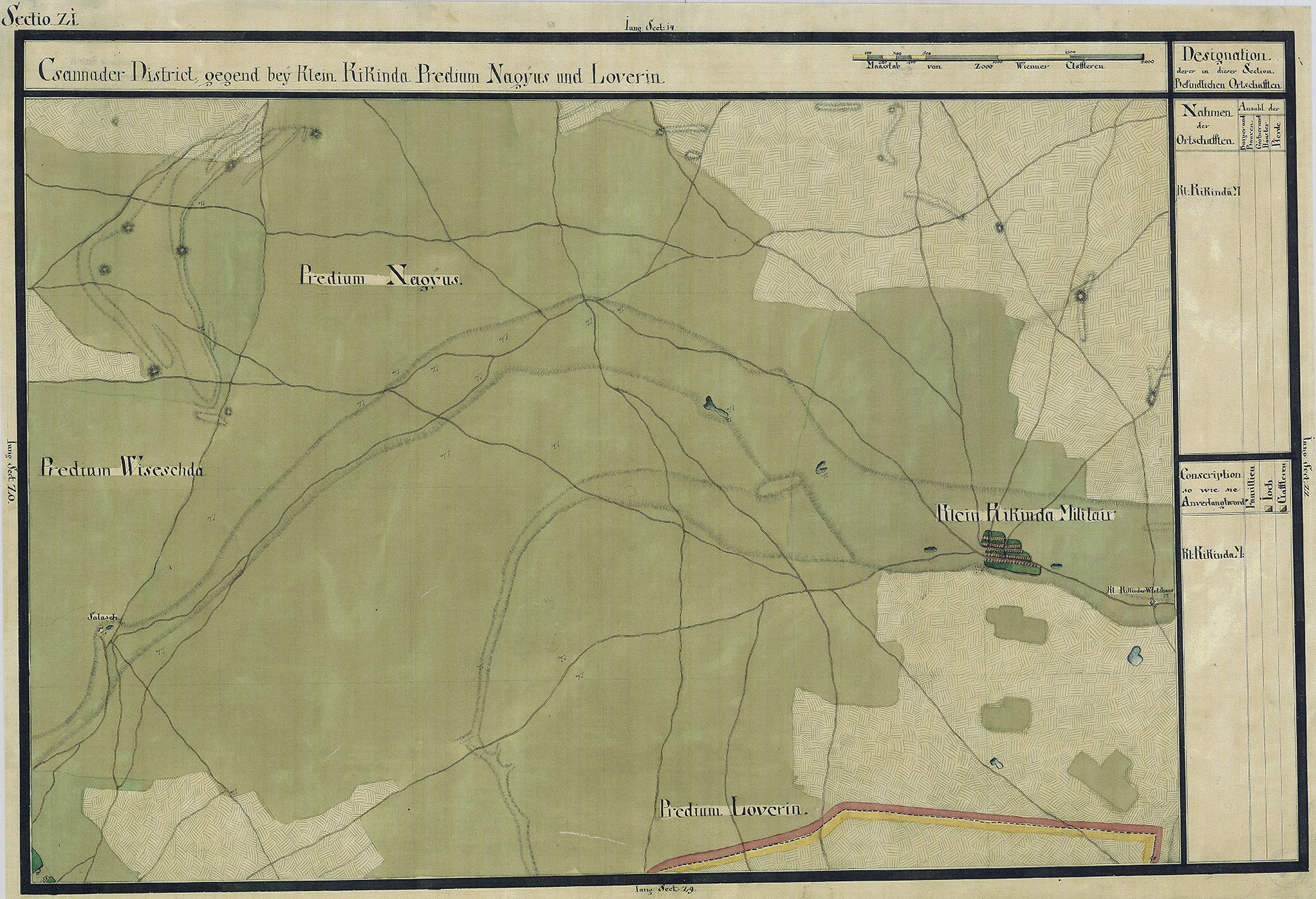 Josephinische Landesaufnahme Banat (1769–1772) Karte: pg021 
