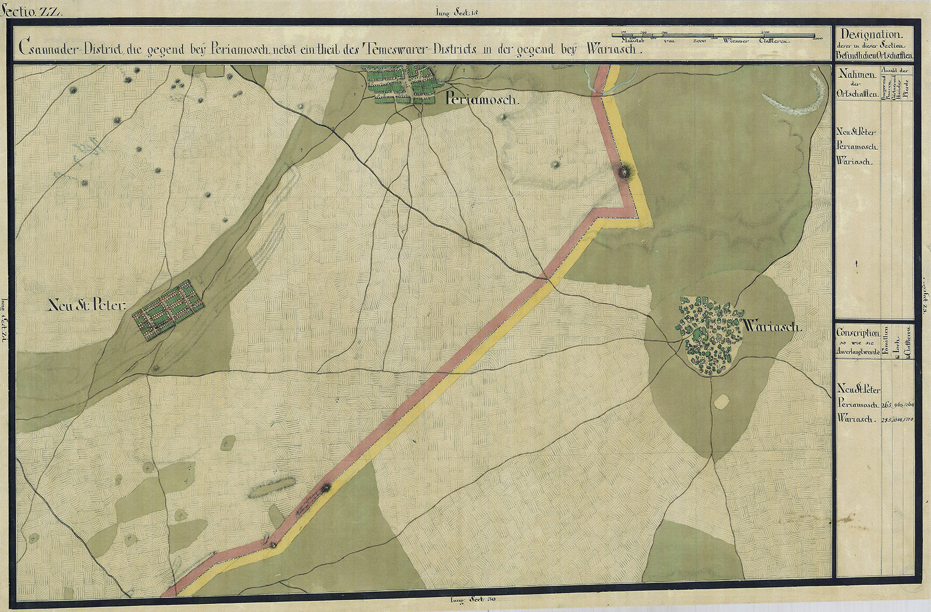 Josephinische Landesaufnahme Banat (1769–1772) Karte: pg022 