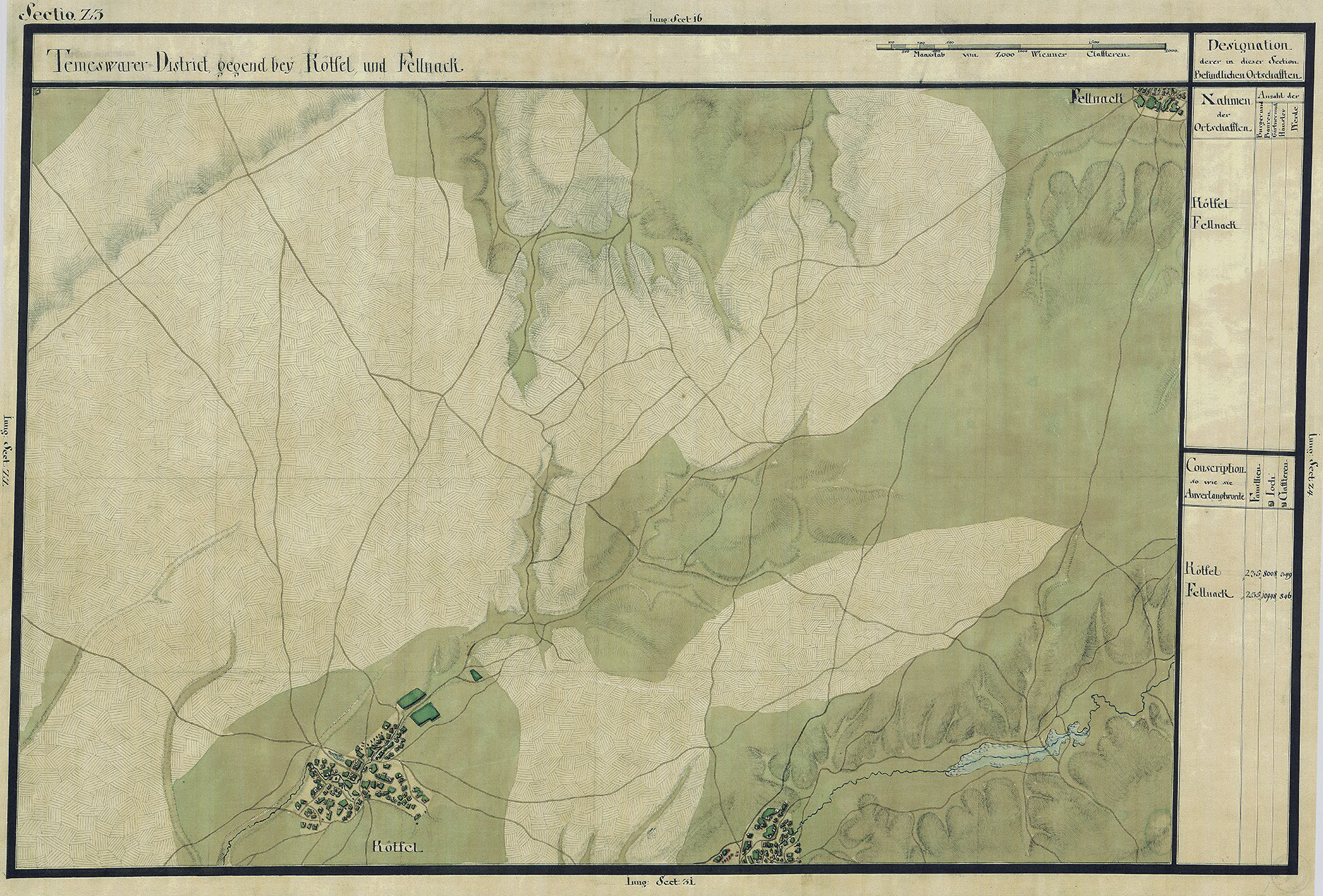 Josephinische Landesaufnahme Banat (1769–1772) Karte: pg023 