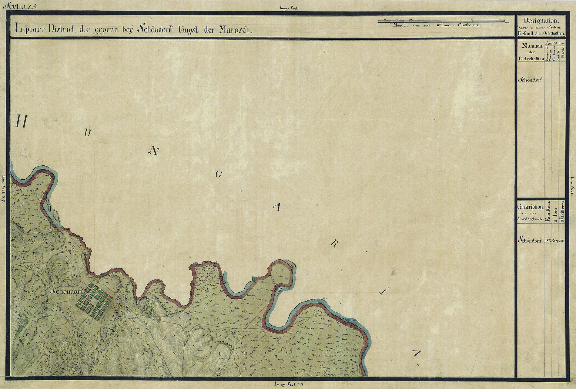 Josephinische Landesaufnahme Banat (1769–1772) Karte: pg025 