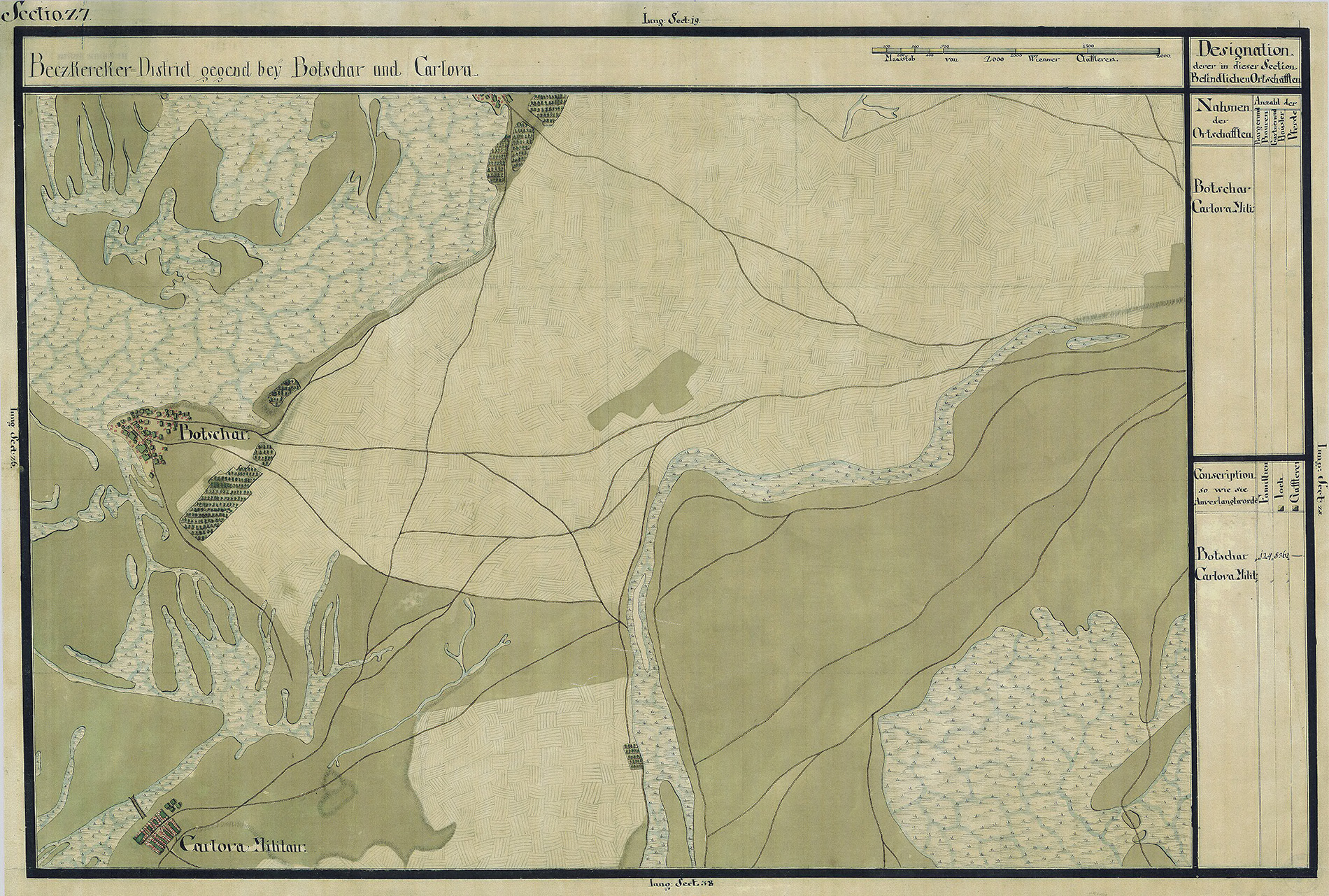Josephinische Landesaufnahme Banat (1769–1772) Karte: pg027 