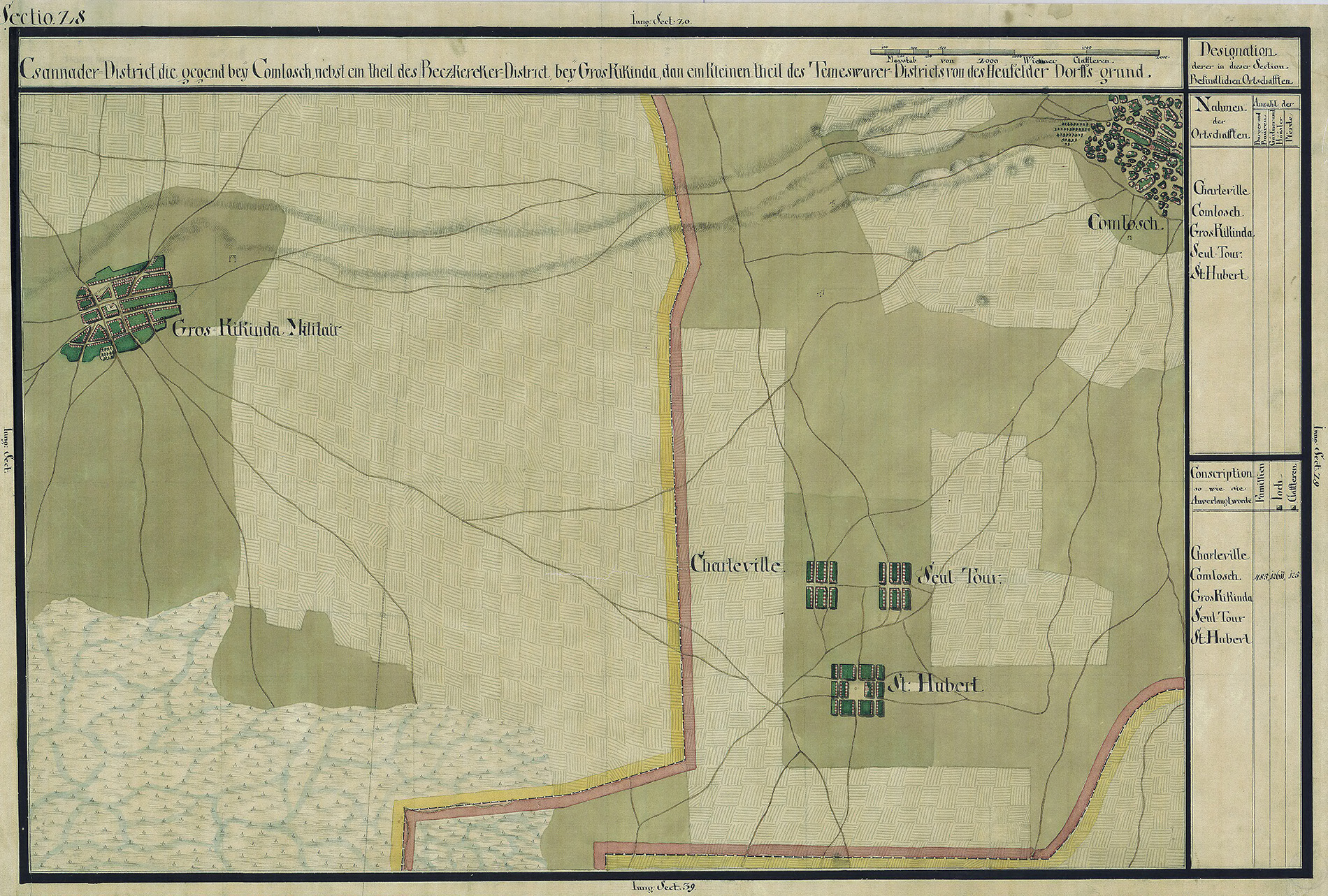 Josephinische Landesaufnahme Banat (1769–1772) Karte: pg028 