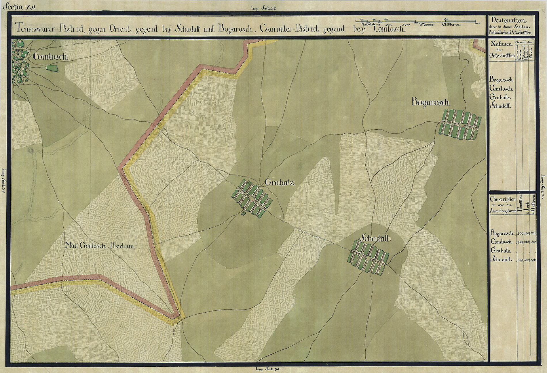 Josephinische Landesaufnahme Banat (1769–1772) Karte: pg029 