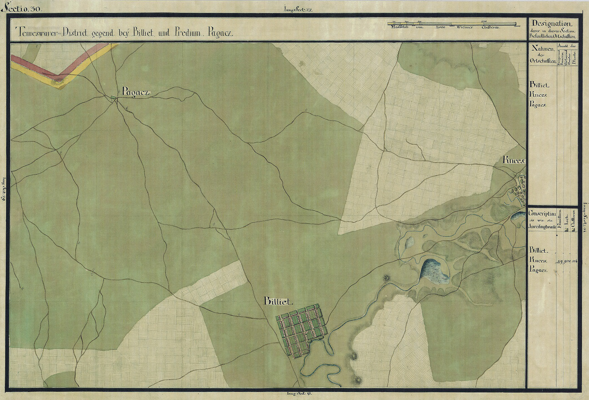 Josephinische Landesaufnahme Banat (1769–1772) Karte: pg030 