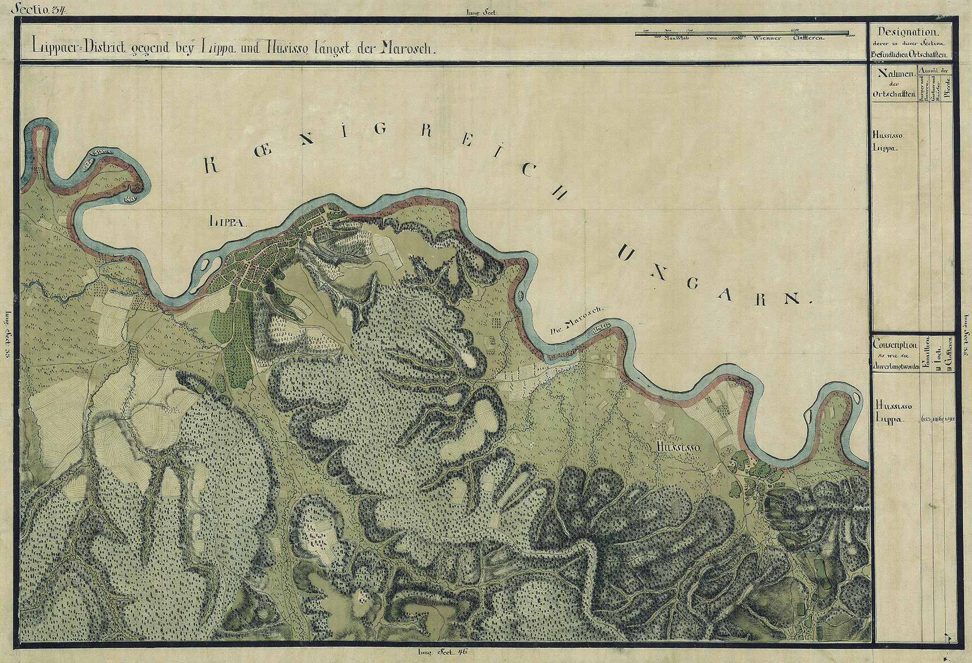 Josephinische Landesaufnahme Banat (1769–1772) Karte: pg034 