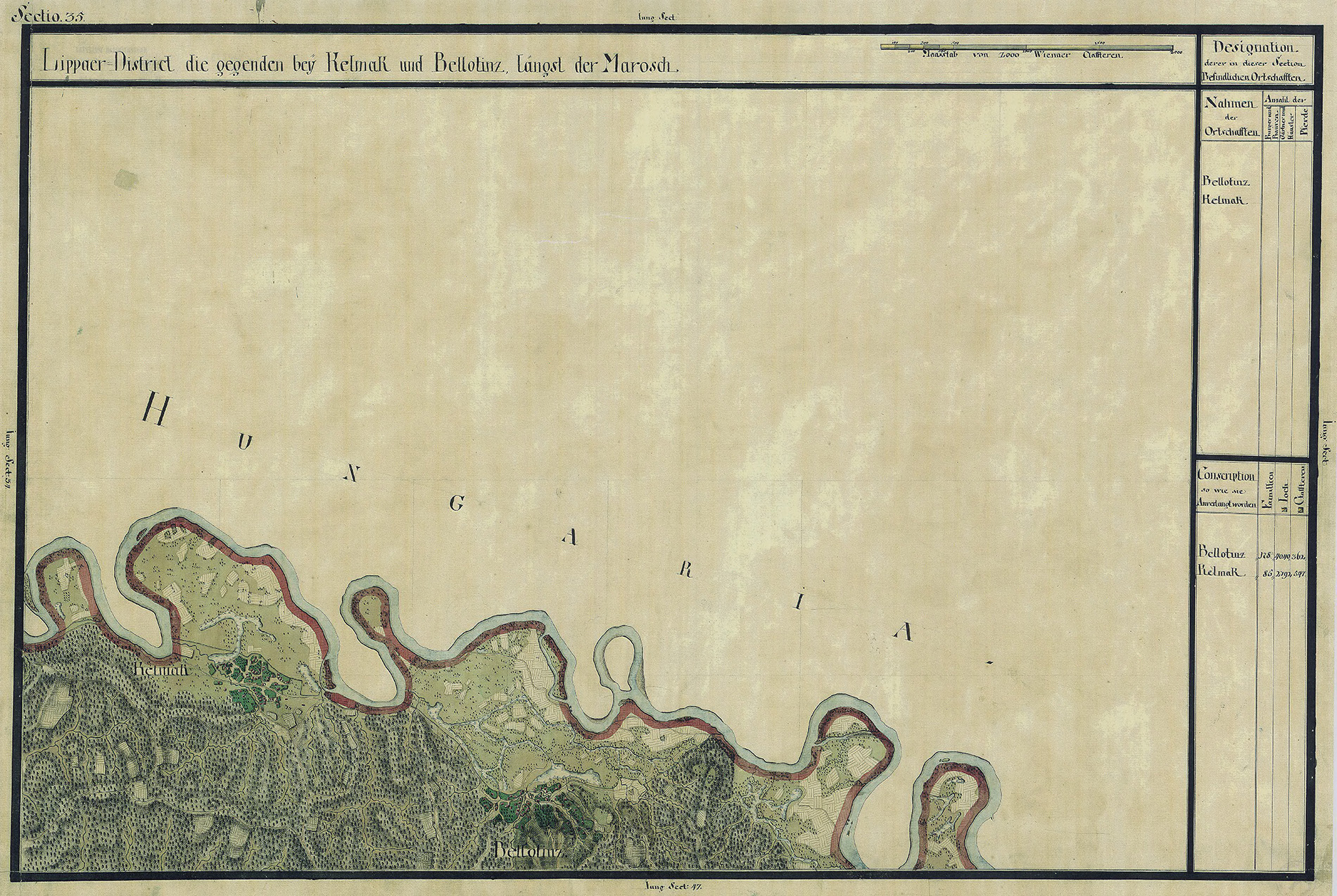 Josephinische Landesaufnahme Banat (1769–1772) Karte: pg035 