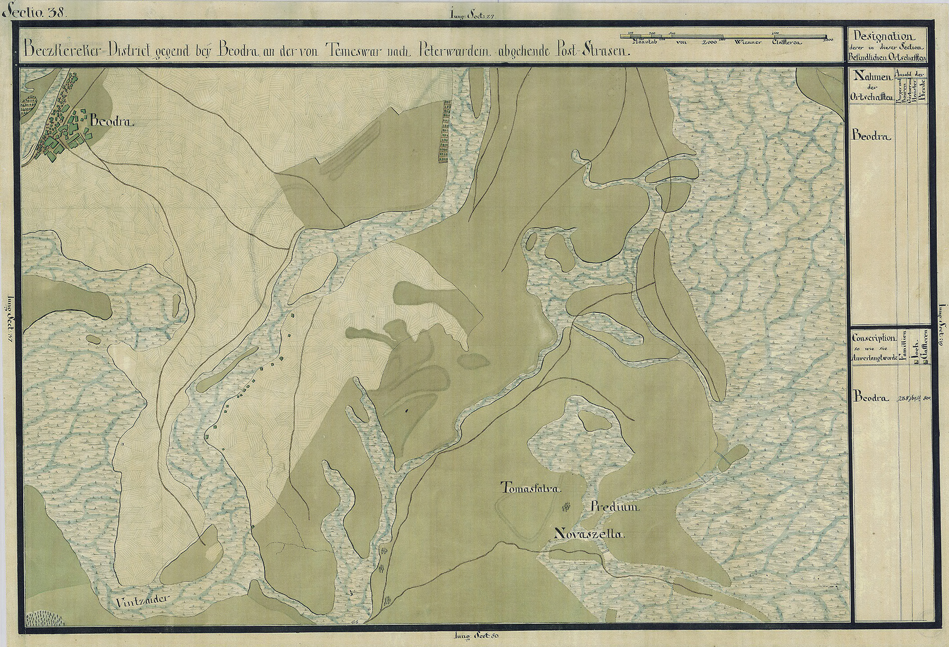 Josephinische Landesaufnahme Banat (1769–1772) Karte: pg038 