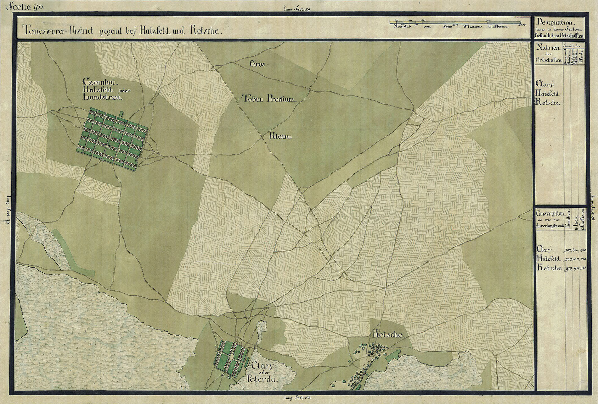 Josephinische Landesaufnahme Banat (1769–1772) Karte: pg040 