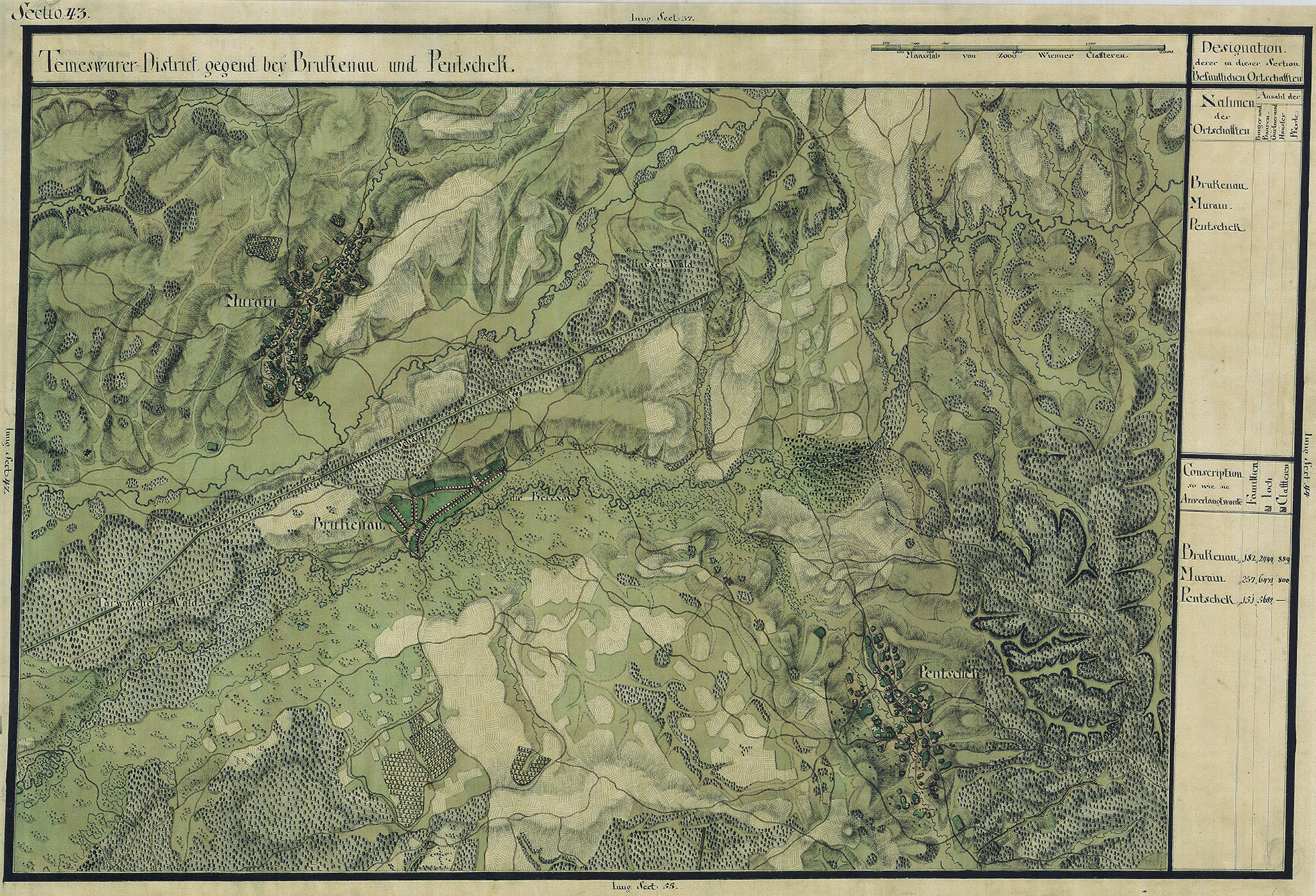 Josephinische Landesaufnahme Banat (1769–1772) Karte: pg043 