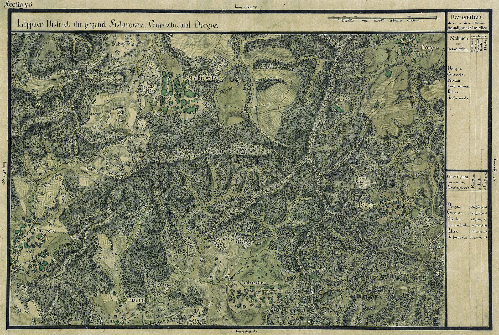 Josephinische Landesaufnahme Banat (1769–1772) Karte: pg045 