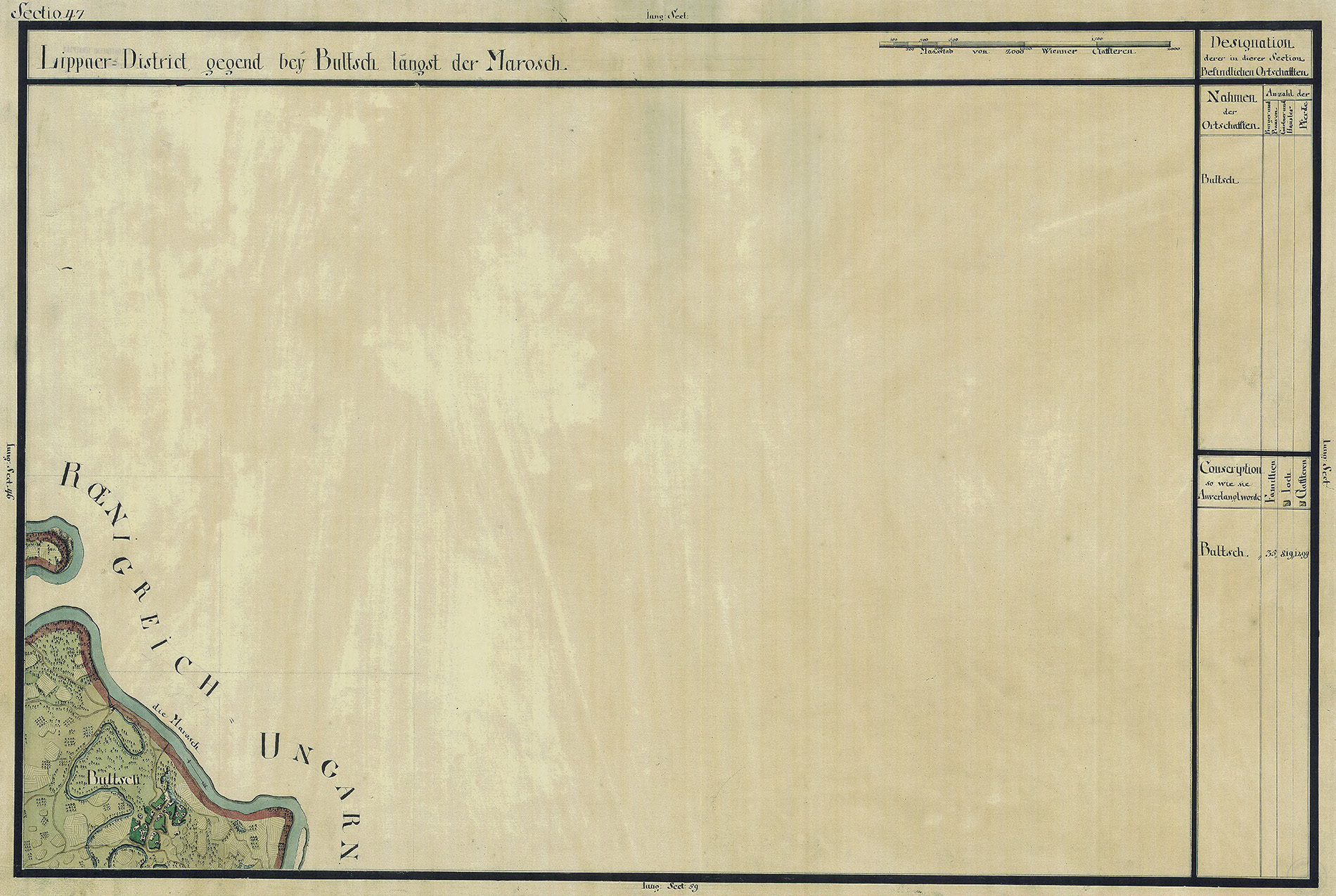 Josephinische Landesaufnahme Banat (1769–1772) Karte: pg047 