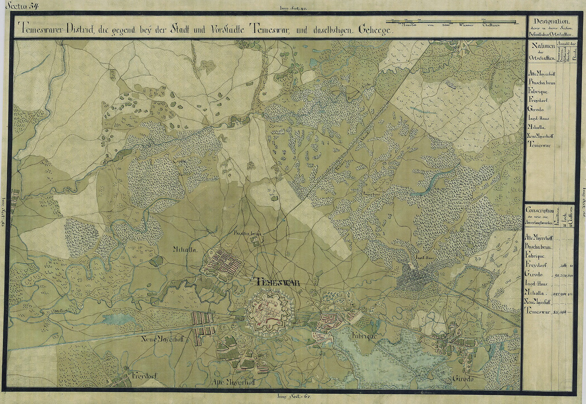 Josephinische Landesaufnahme Banat (1769–1772) Karte: pg054 