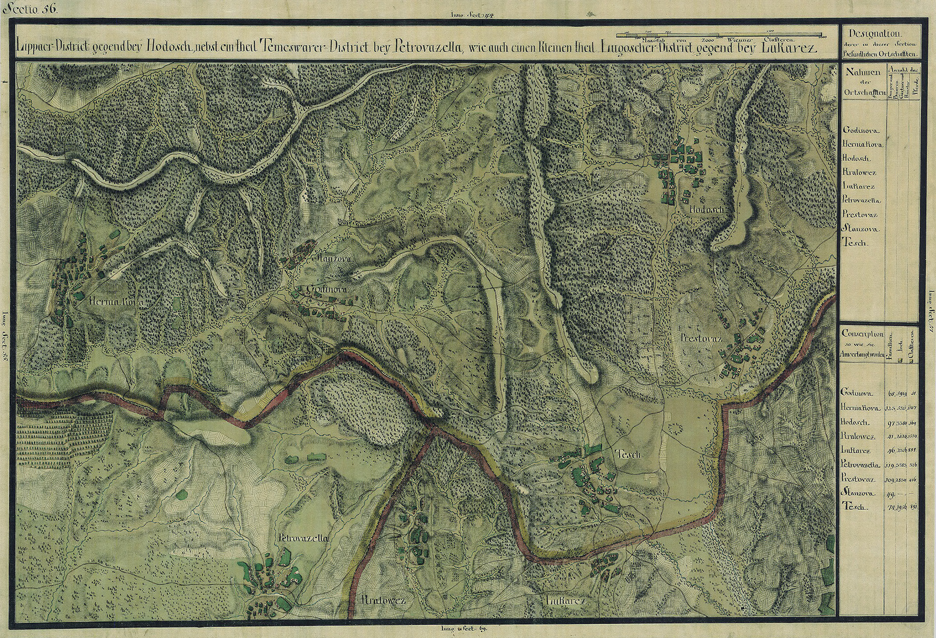 Josephinische Landesaufnahme Banat (1769–1772) Karte: pg056 