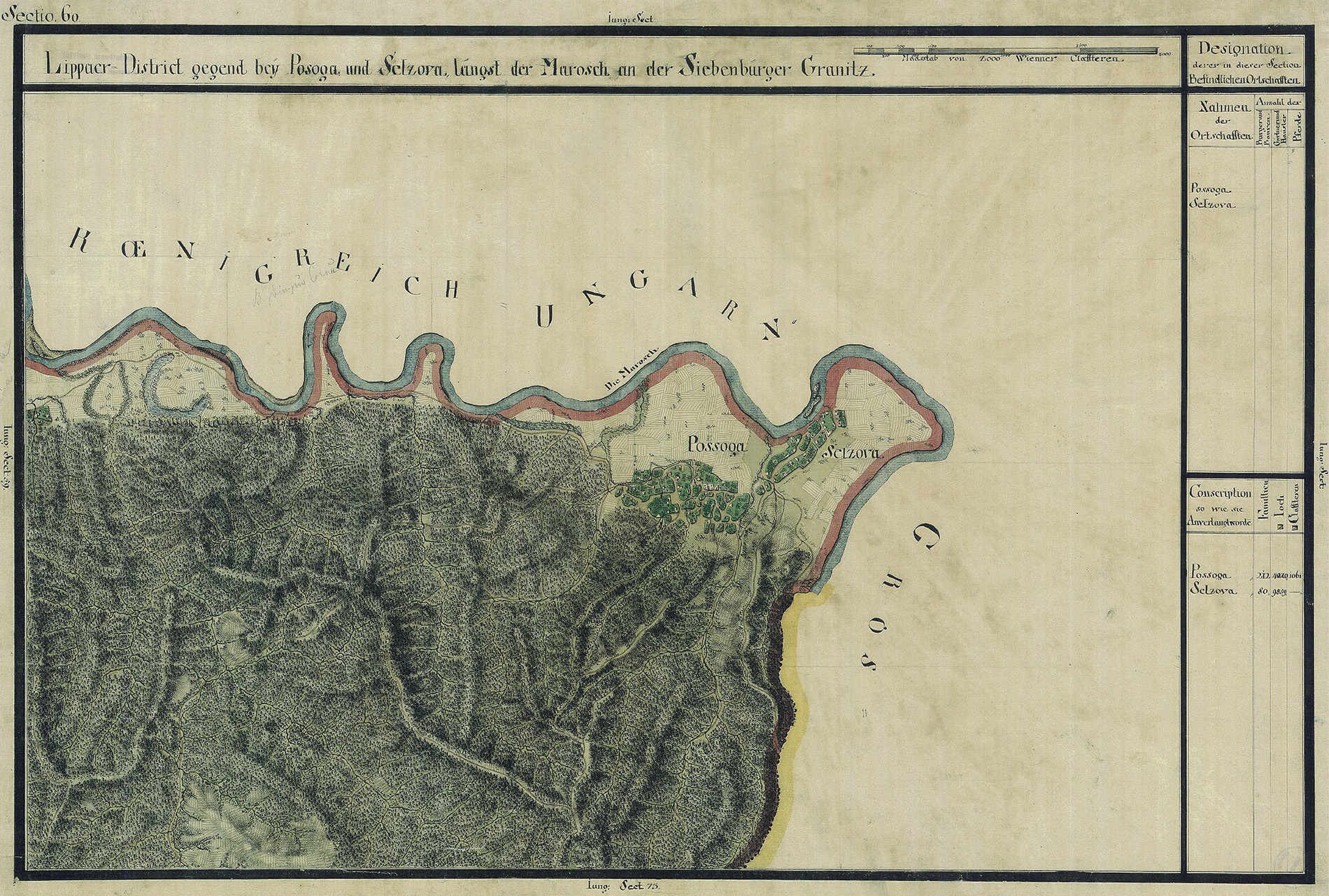 Josephinische Landesaufnahme Banat (1769–1772) Karte: pg060 