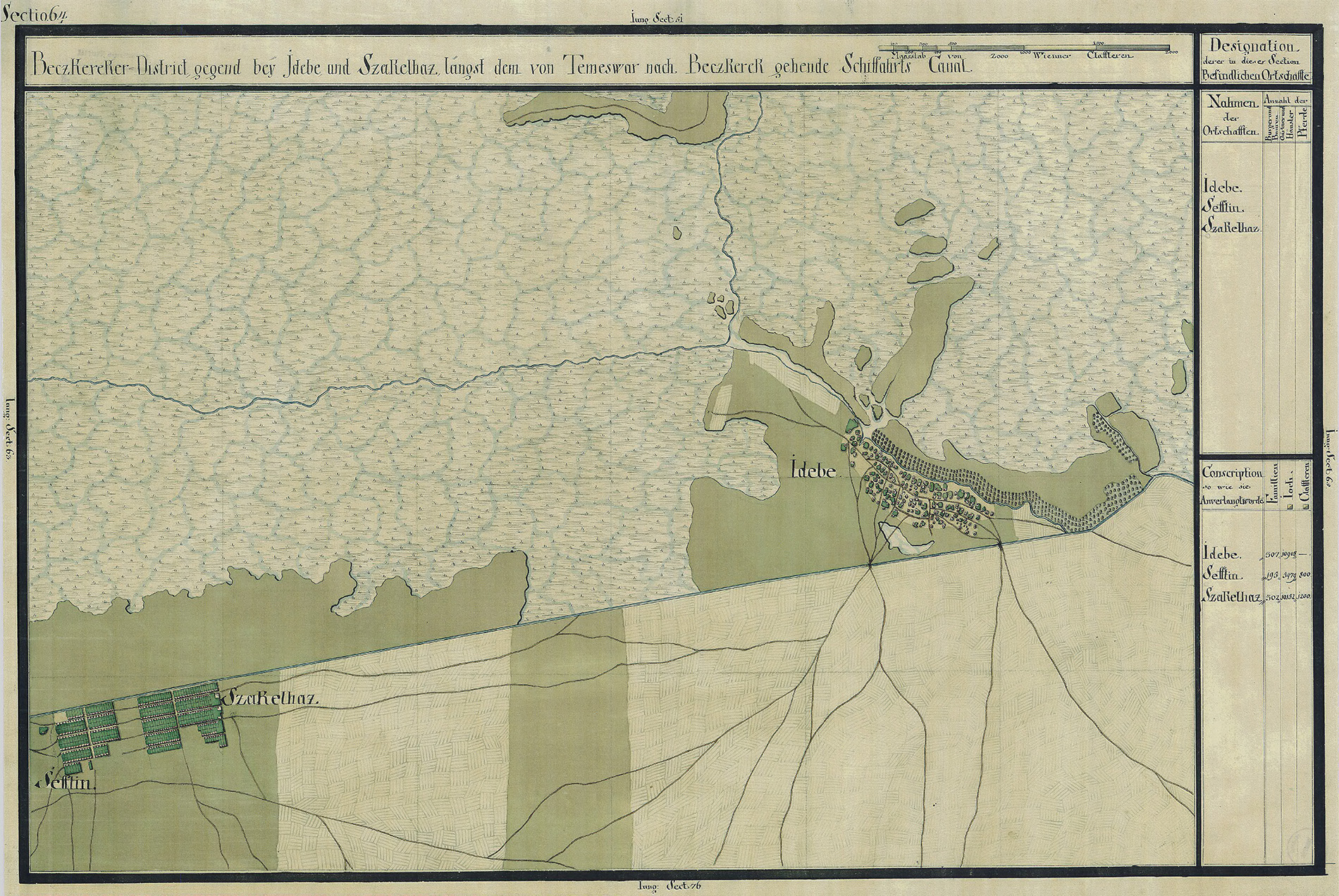 Josephinische Landesaufnahme Banat (1769–1772) Karte: pg064 