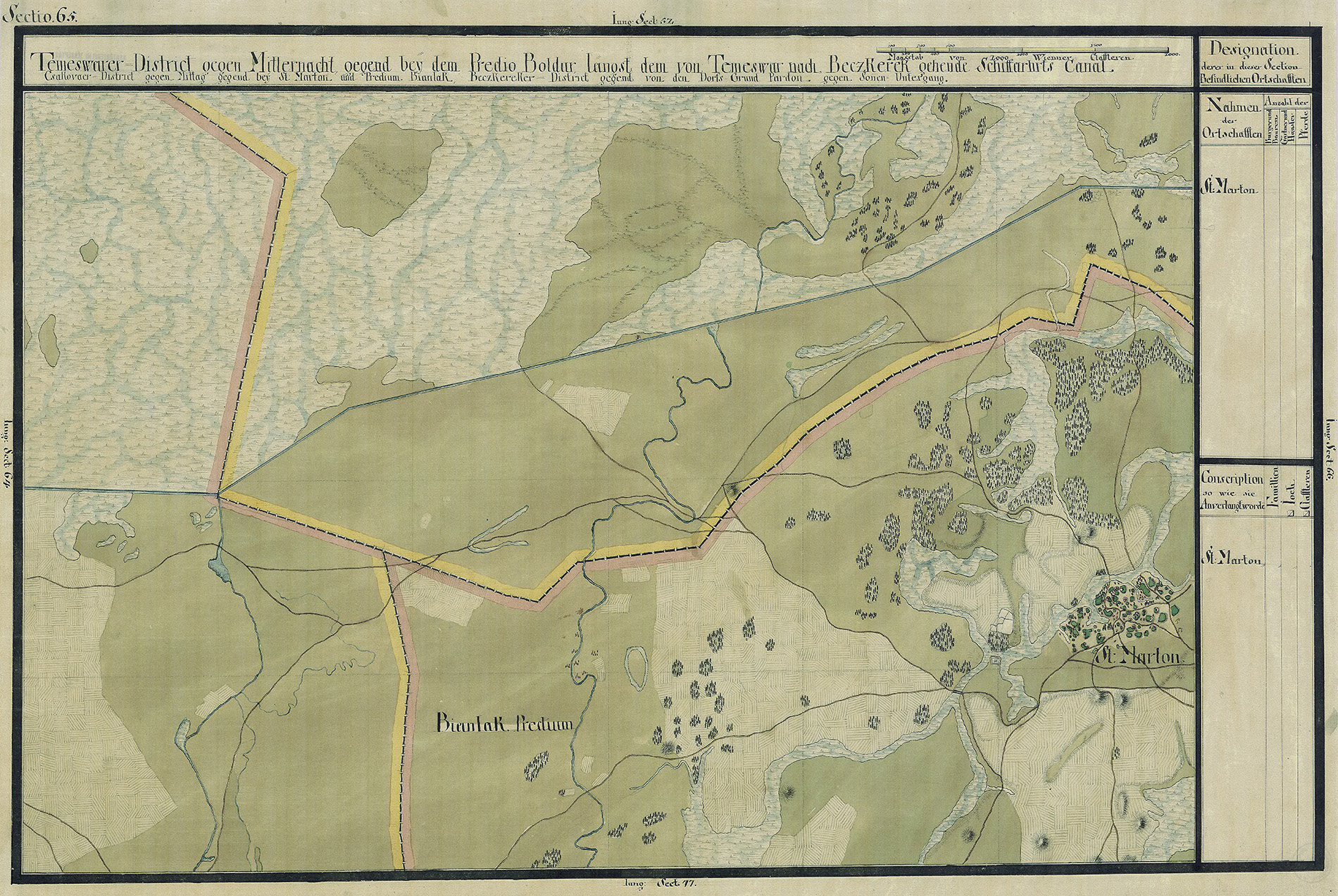 Josephinische Landesaufnahme Banat (1769–1772) Karte: pg065 