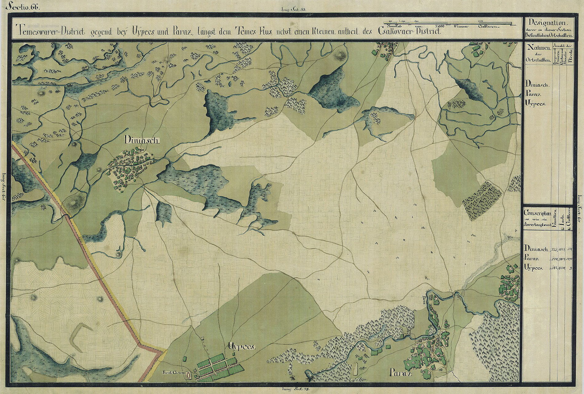 Josephinische Landesaufnahme Banat (1769–1772) Karte: pg066 