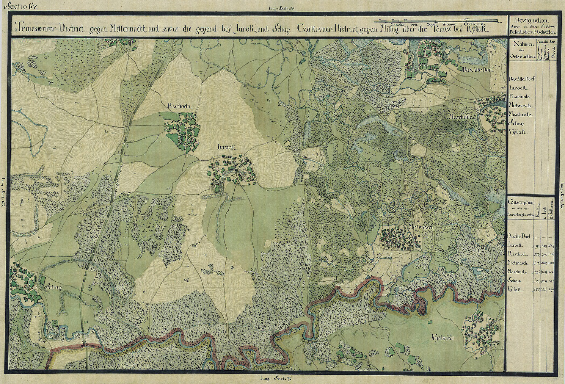 Josephinische Landesaufnahme Banat (1769–1772) Karte: pg067 