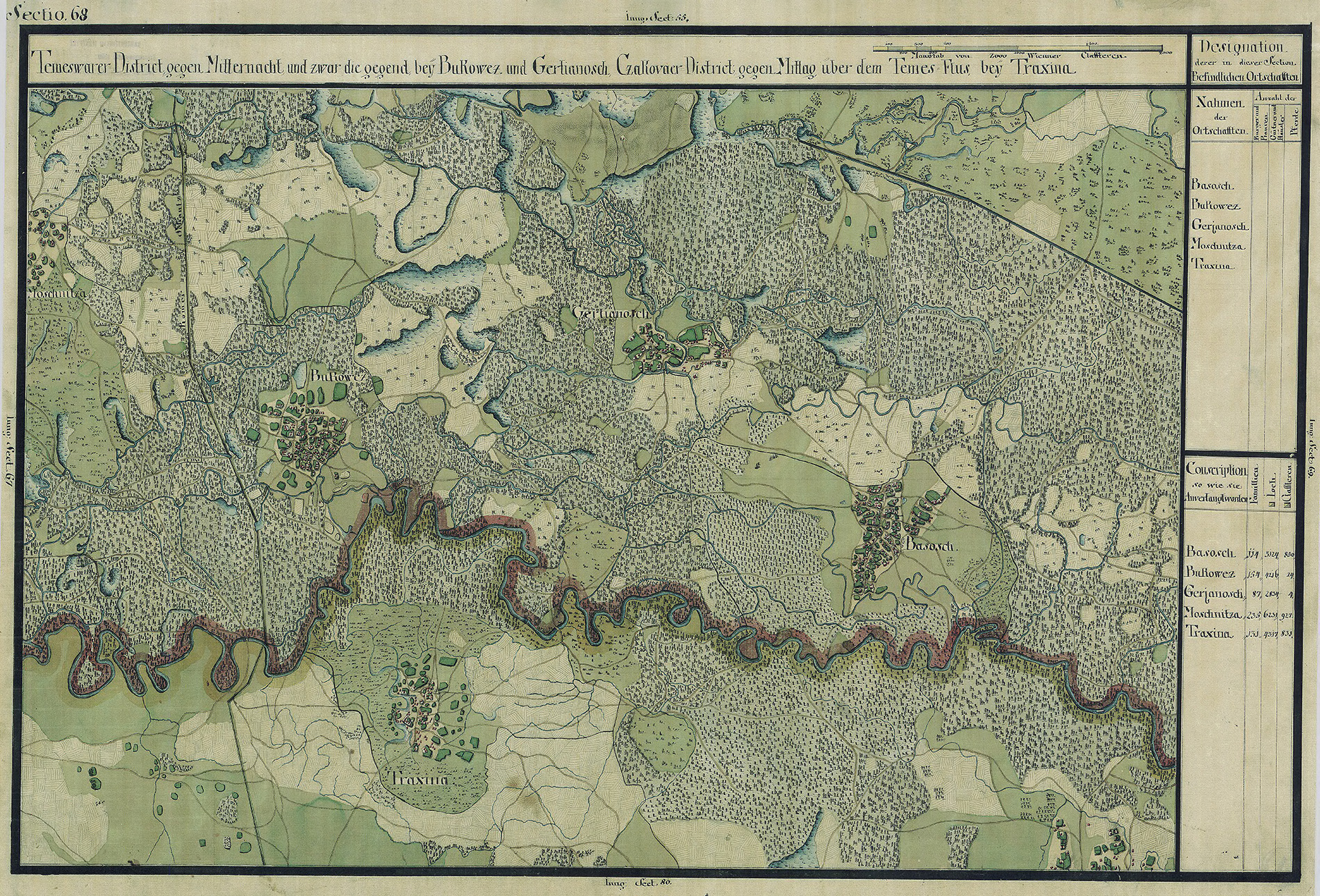 Josephinische Landesaufnahme Banat (1769–1772) Karte: pg068 