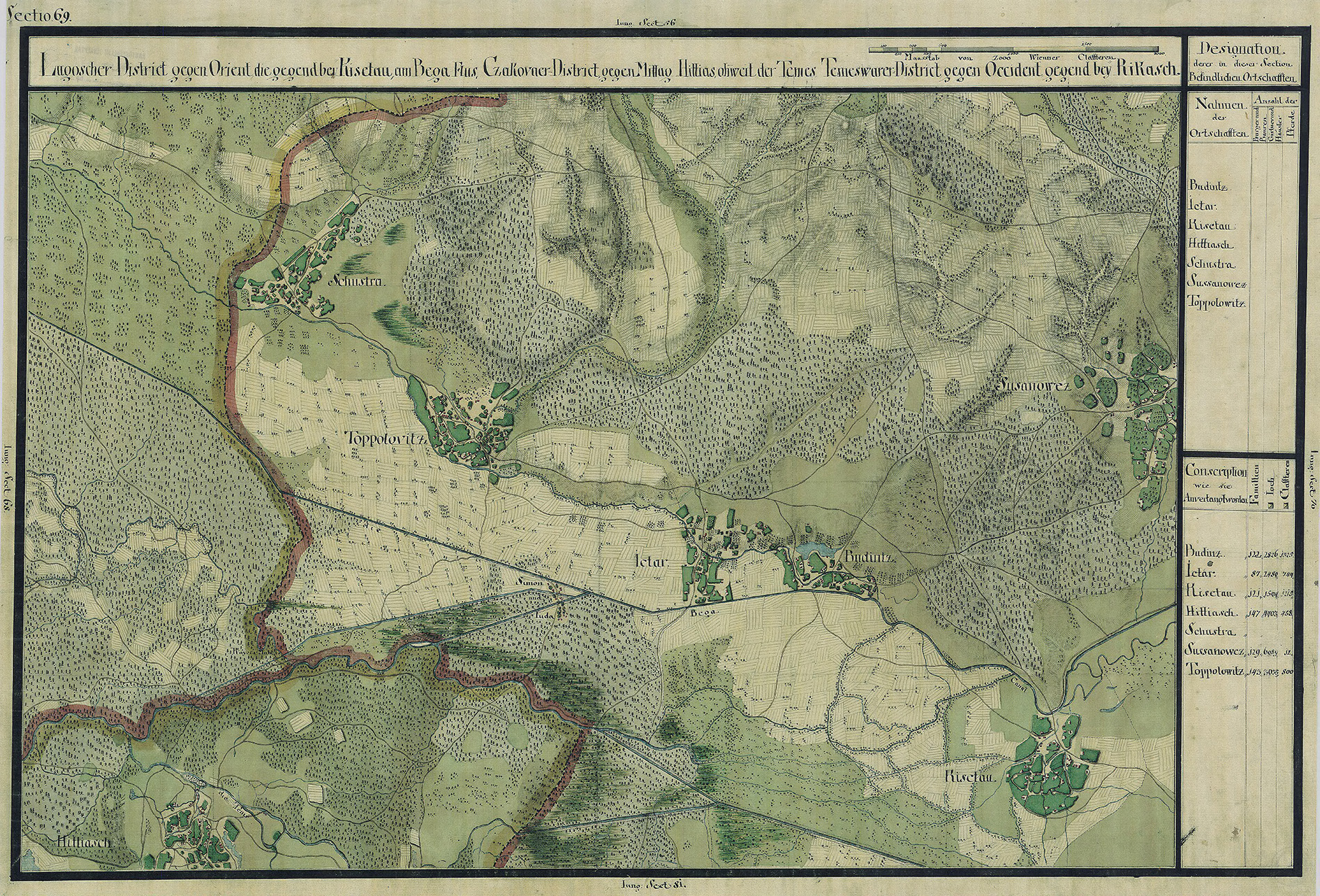 Josephinische Landesaufnahme Banat (1769–1772) Karte: pg069 
