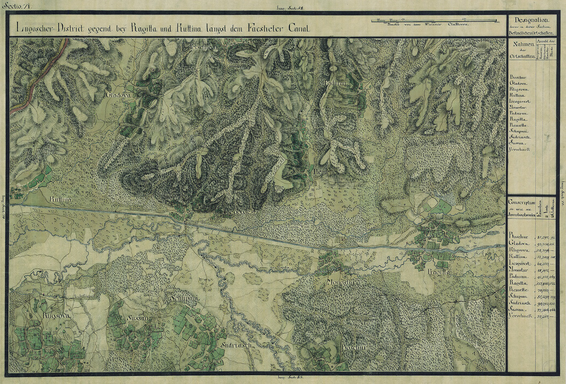 Josephinische Landesaufnahme Banat (1769–1772) Karte: pg071 