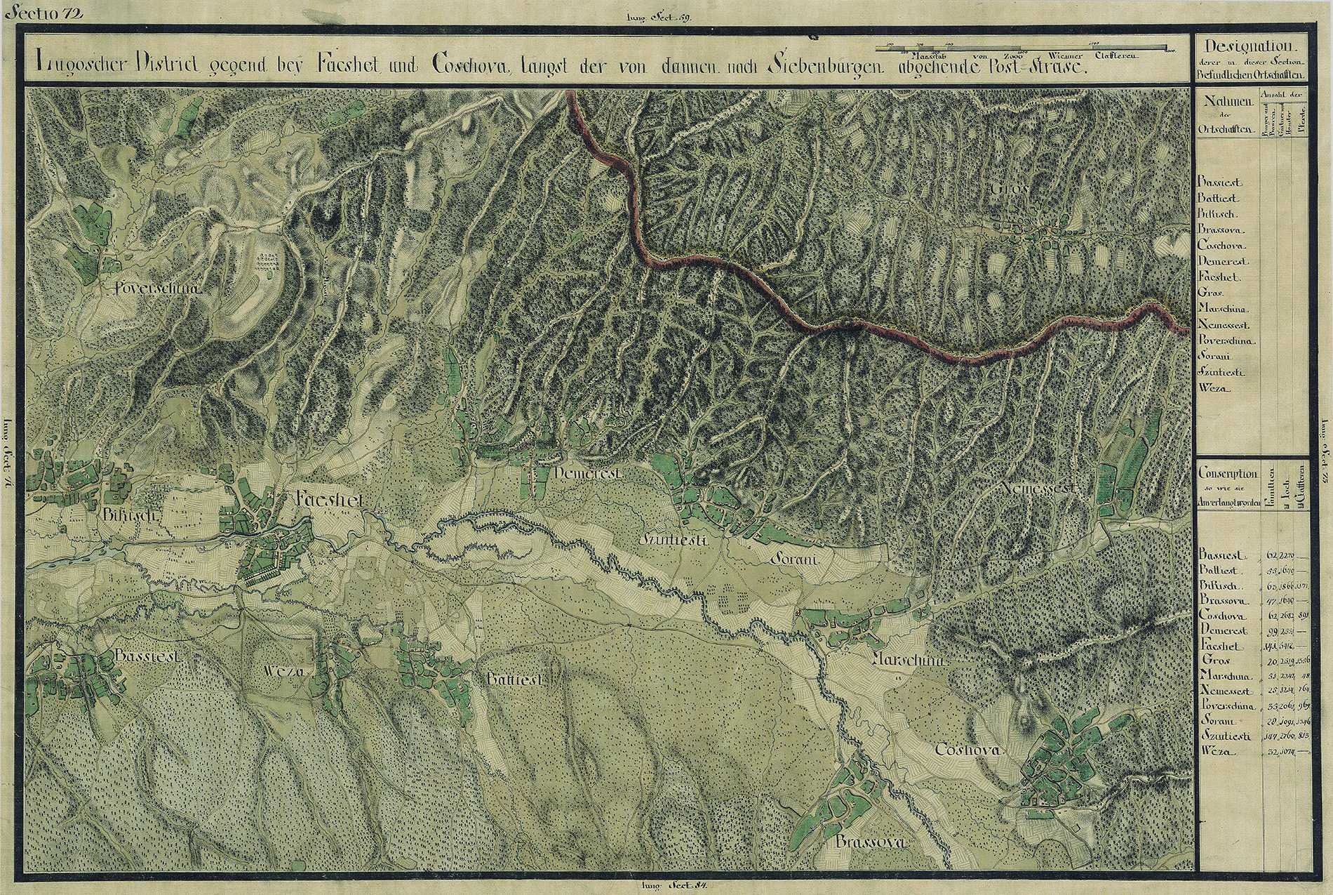 Josephinische Landesaufnahme Banat (1769–1772) Karte: pg072 