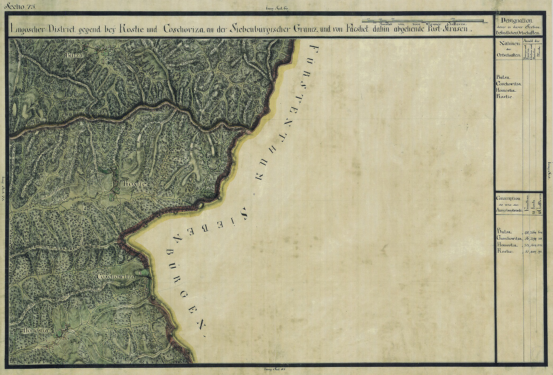 Josephinische Landesaufnahme Banat (1769–1772) Karte: pg073 