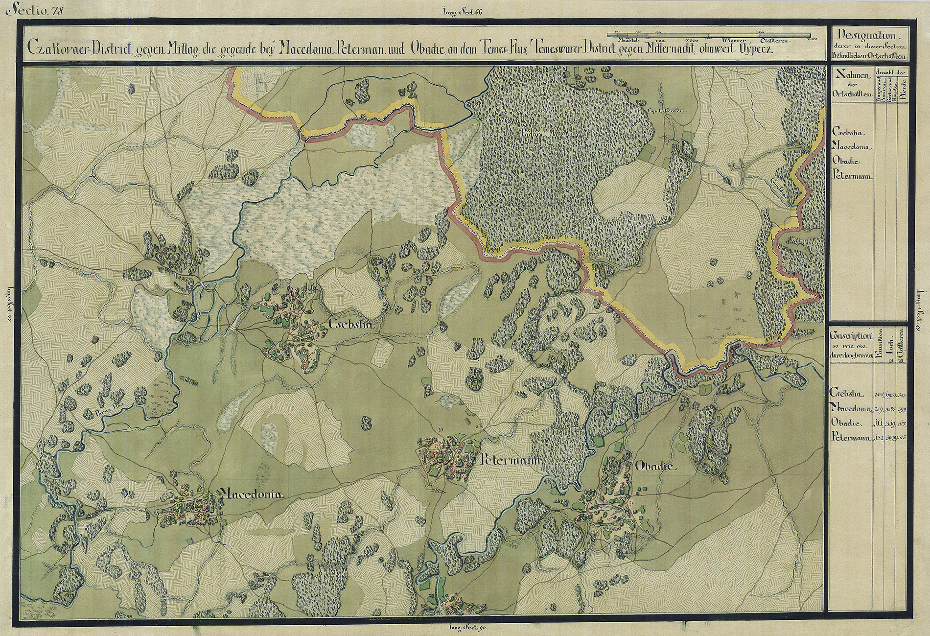 Josephinische Landesaufnahme Banat (1769–1772) Karte: pg078 