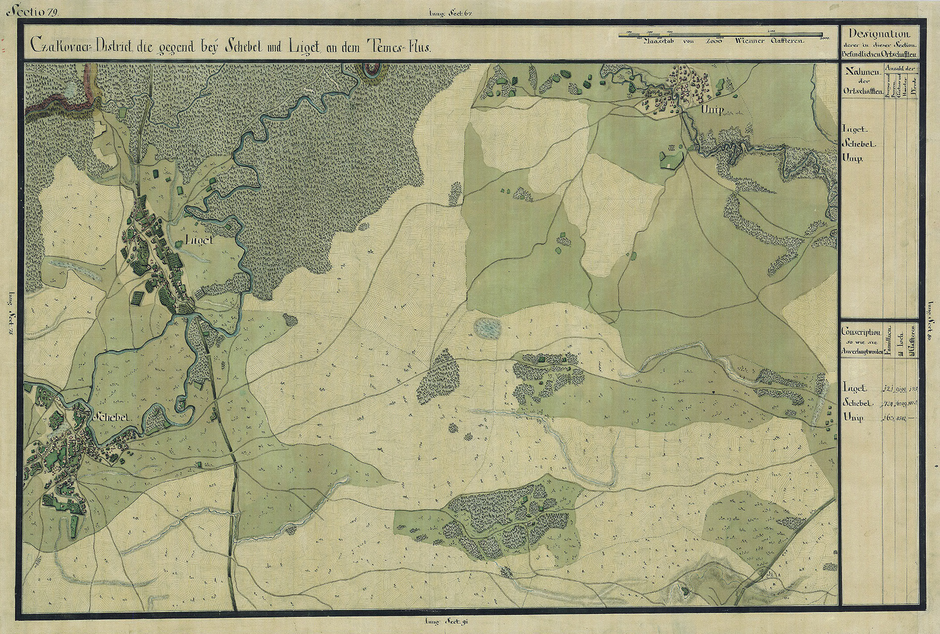 Josephinische Landesaufnahme Banat (1769–1772) Karte: pg079 