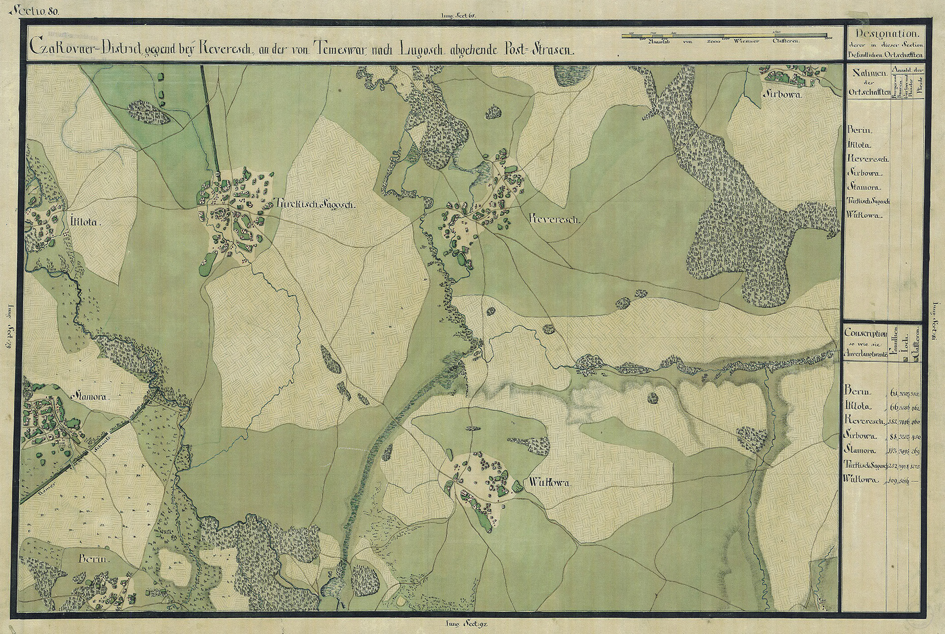 Josephinische Landesaufnahme Banat (1769–1772) Karte: pg080 
