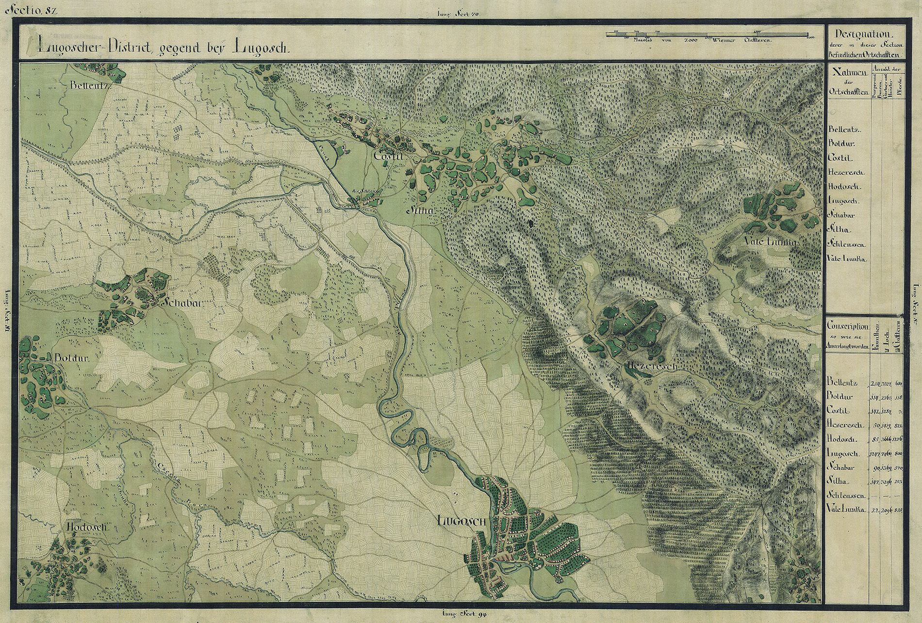 Josephinische Landesaufnahme Banat (1769–1772) Karte: pg082 