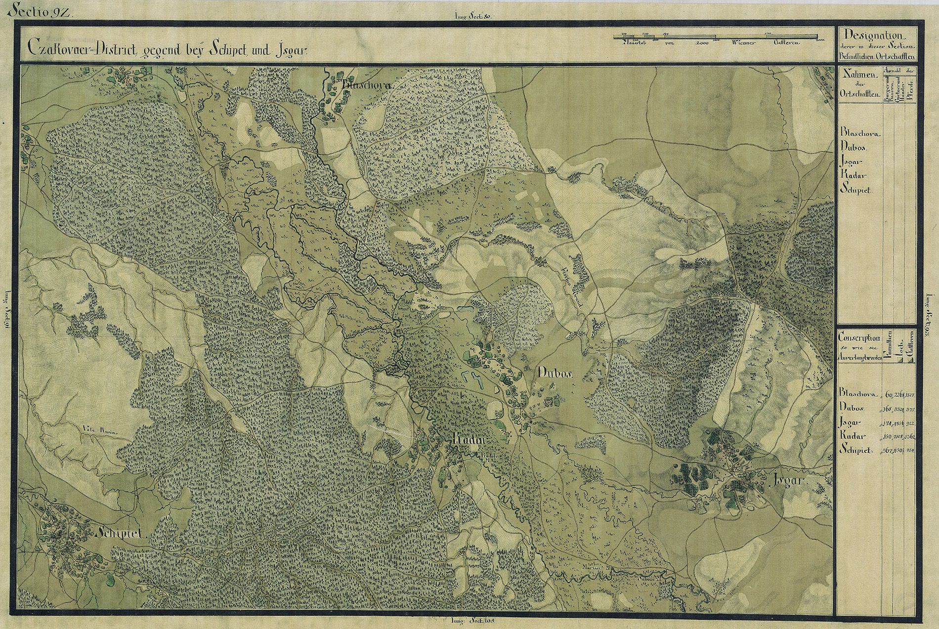 Josephinische Landesaufnahme Banat (1769–1772) Karte: pg092 