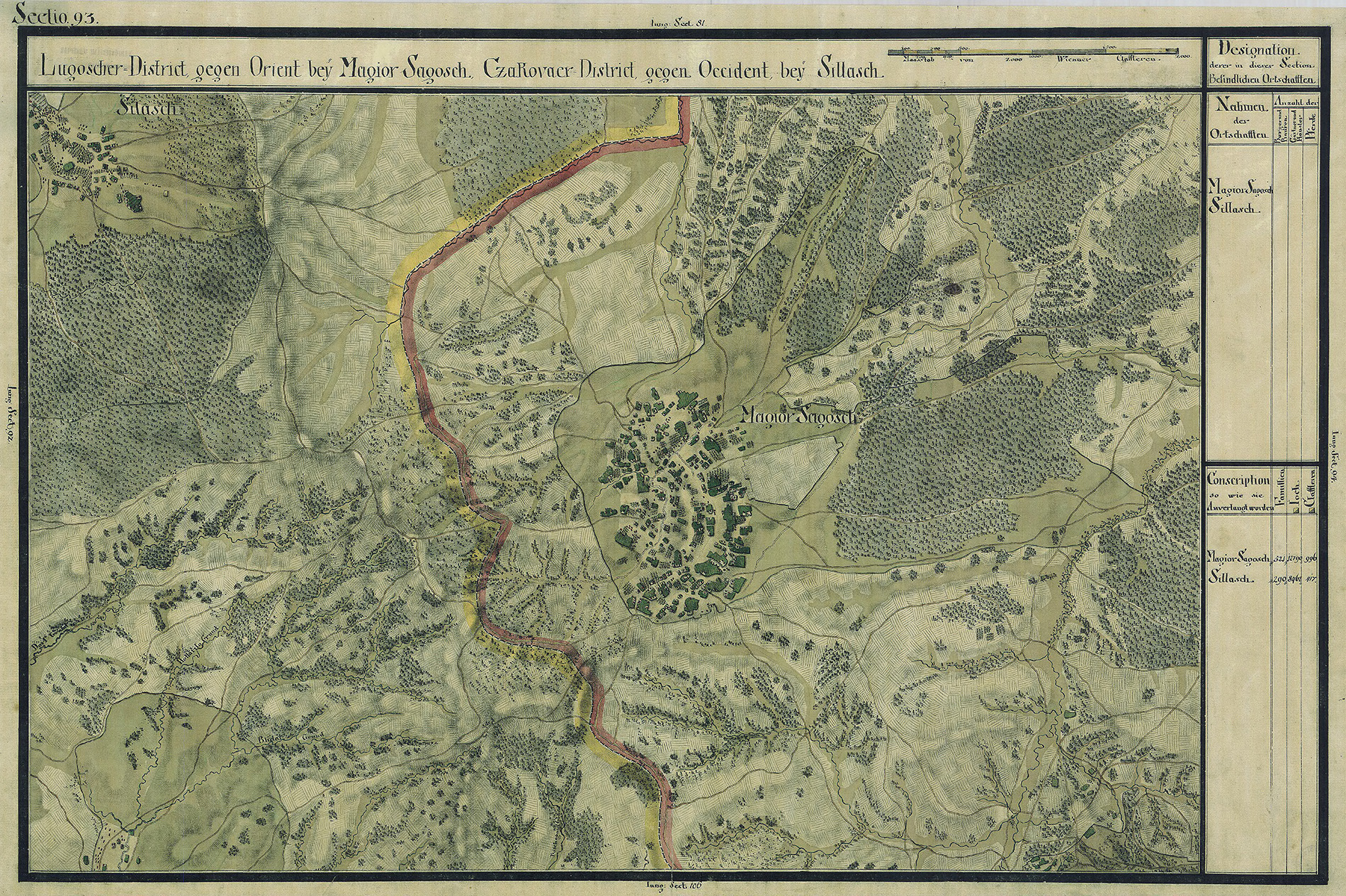 Josephinische Landesaufnahme Banat (1769–1772) Karte: pg093 