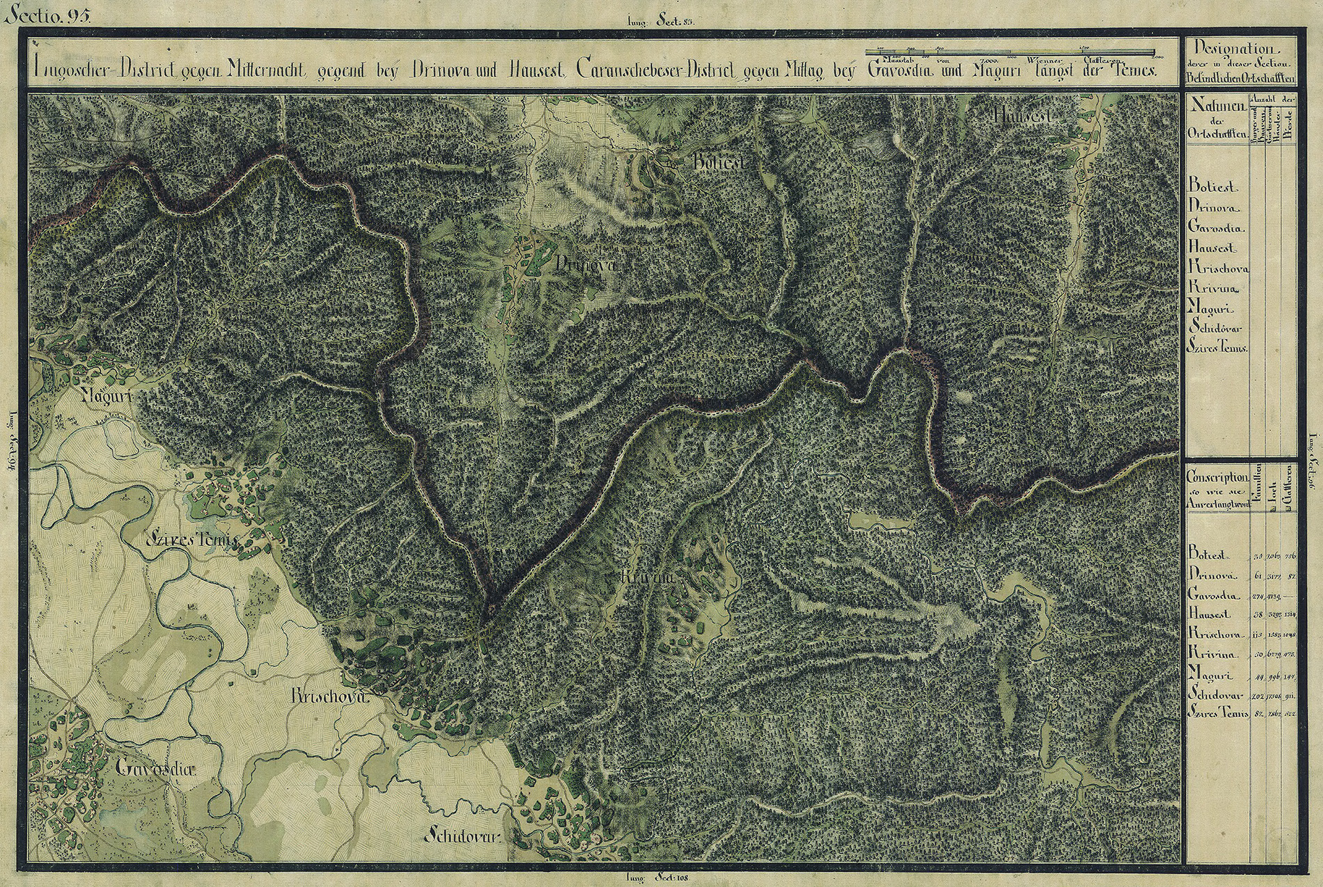 Josephinische Landesaufnahme Banat (1769–1772) Karte: pg095 