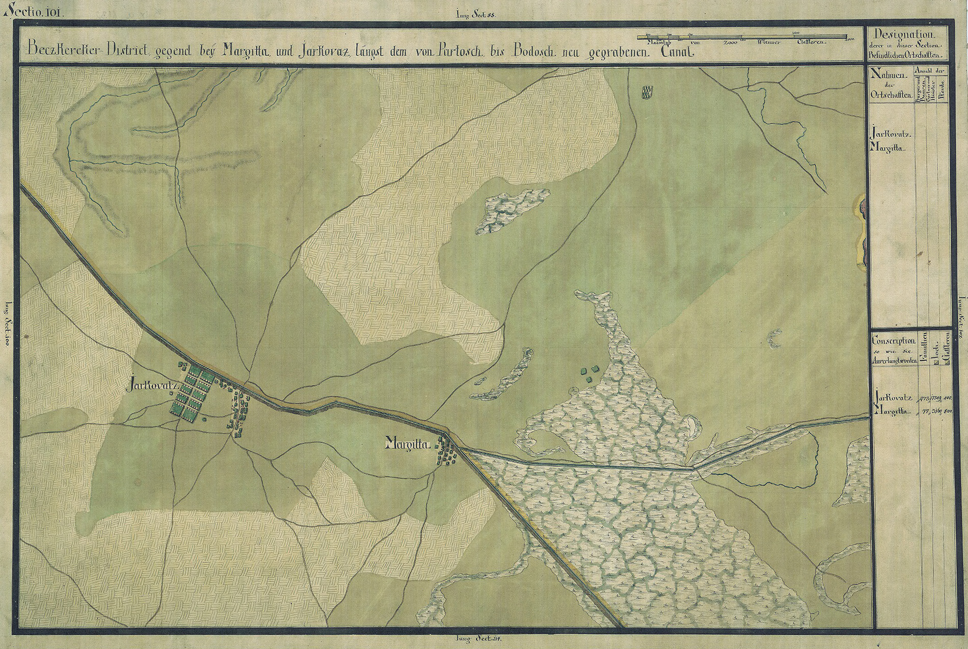 Josephinische Landesaufnahme Banat (1769–1772) Karte: pg101 