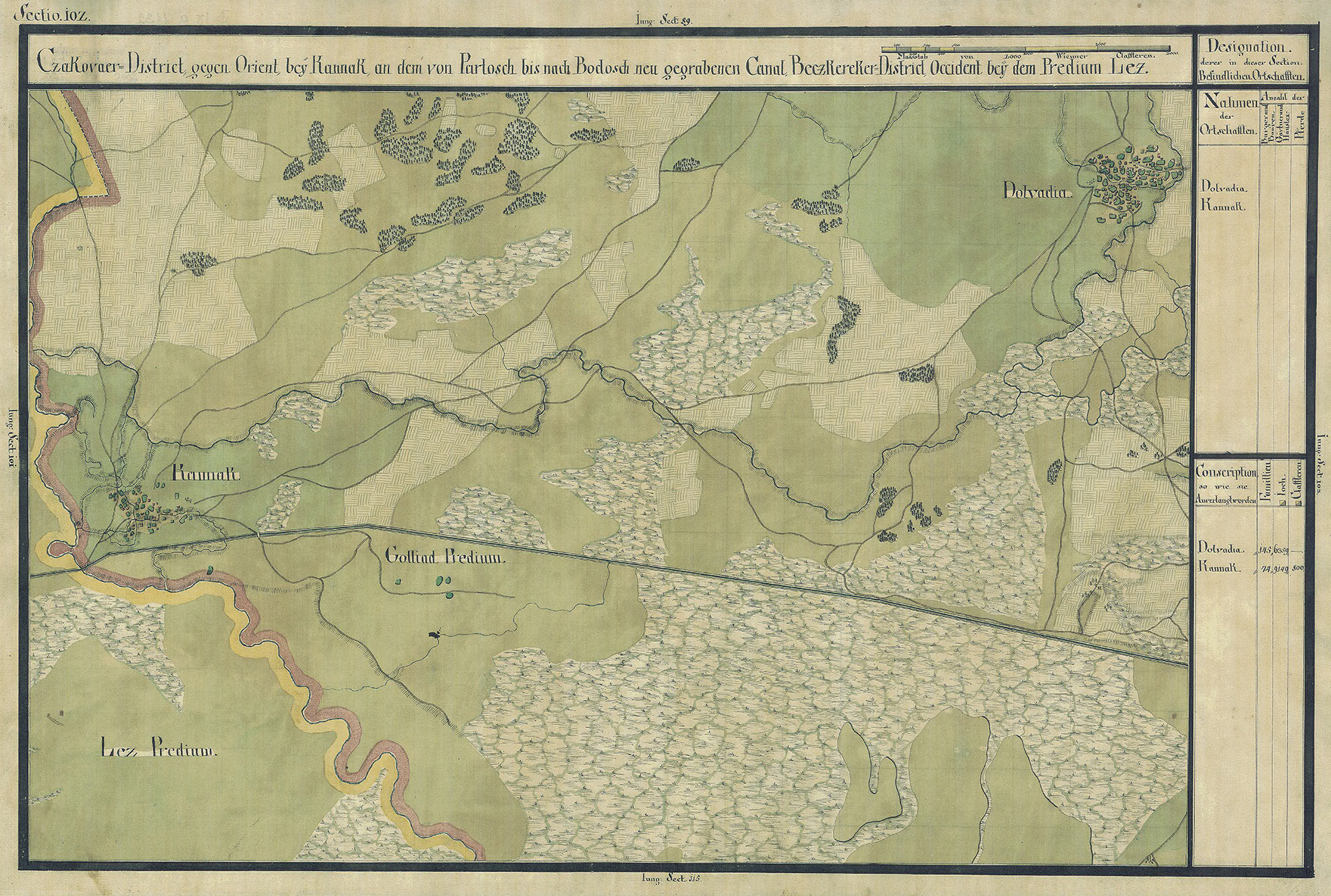 Josephinische Landesaufnahme Banat (1769–1772) Karte: pg102 