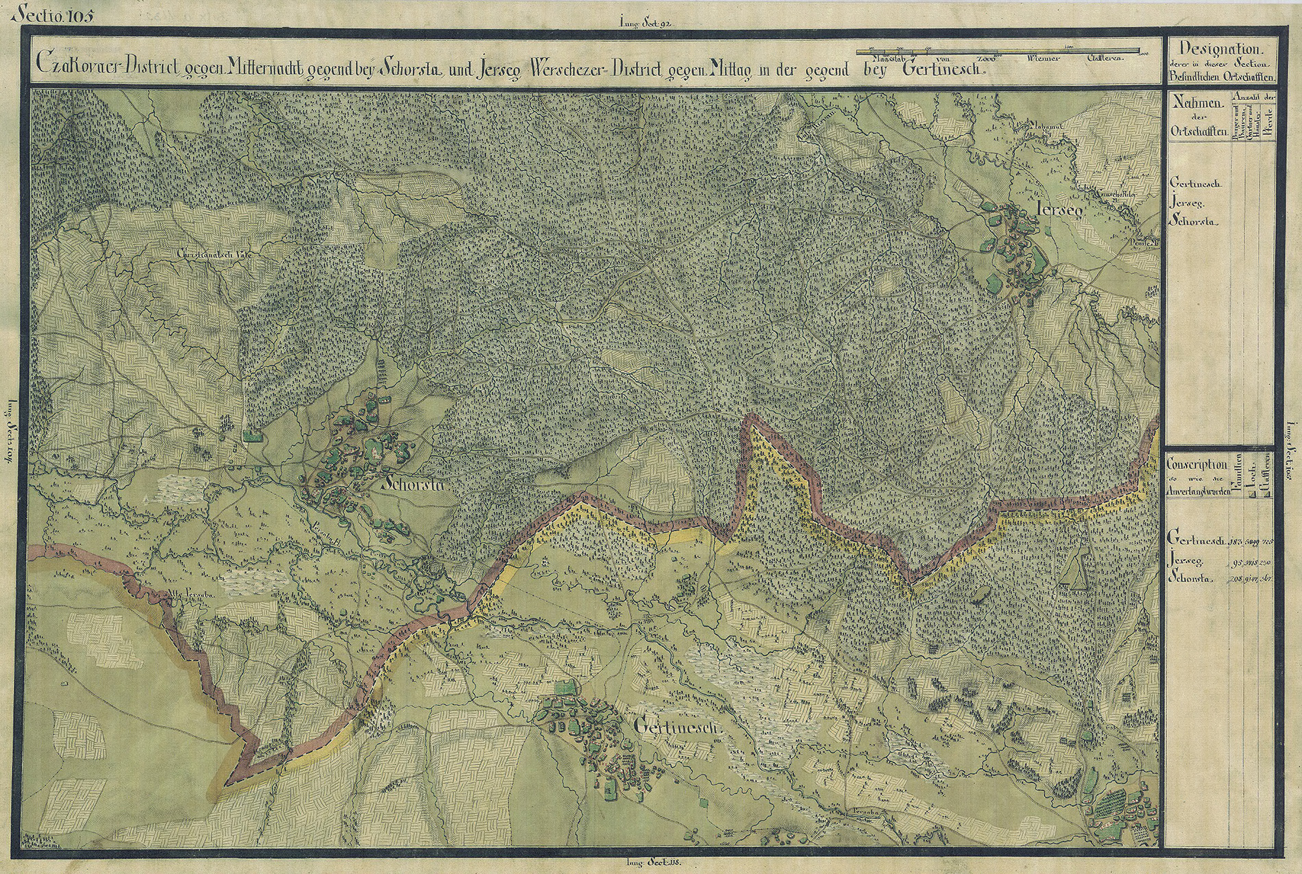 Josephinische Landesaufnahme Banat (1769–1772) Karte: pg105 