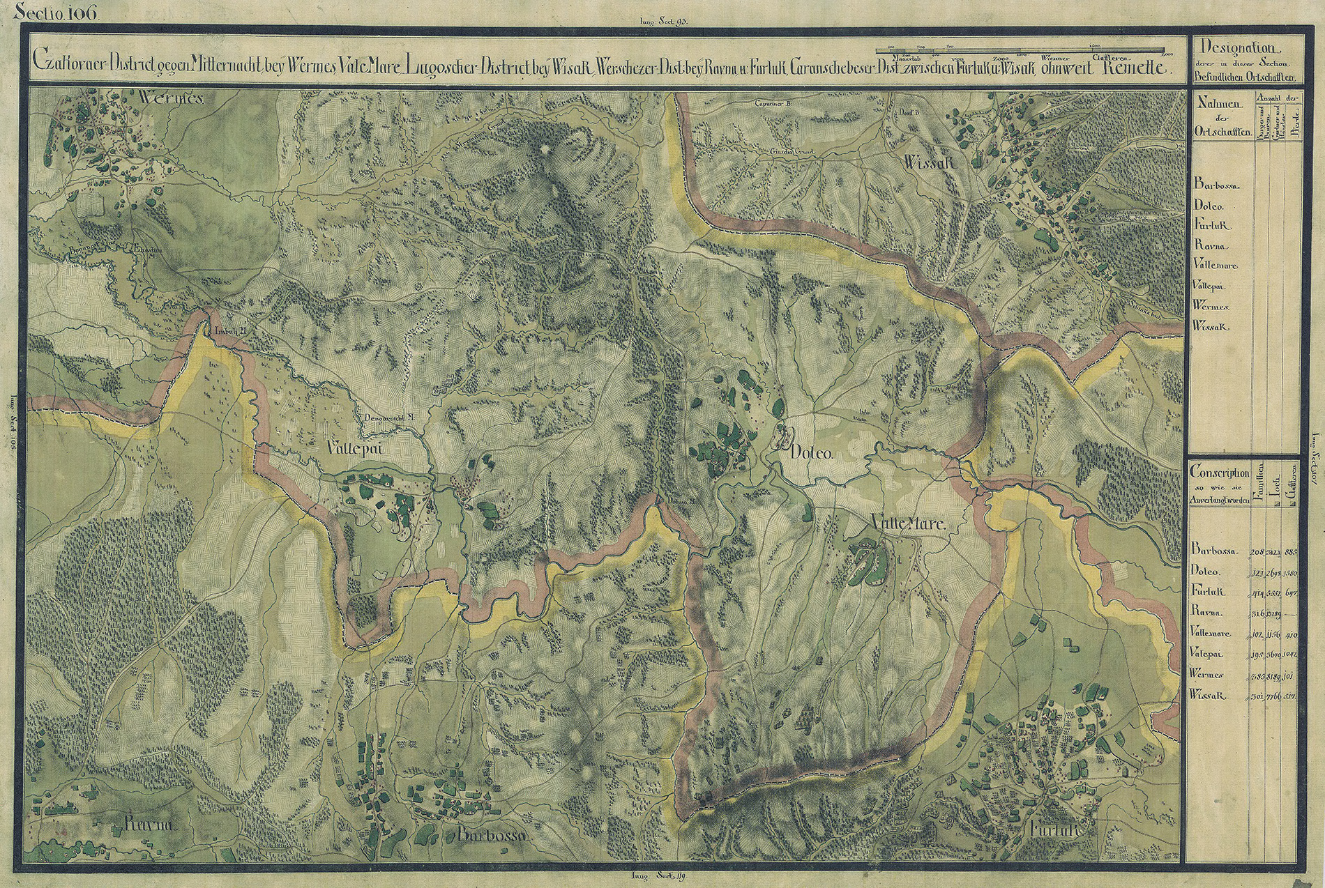 Josephinische Landesaufnahme Banat (1769–1772) Karte: pg106 