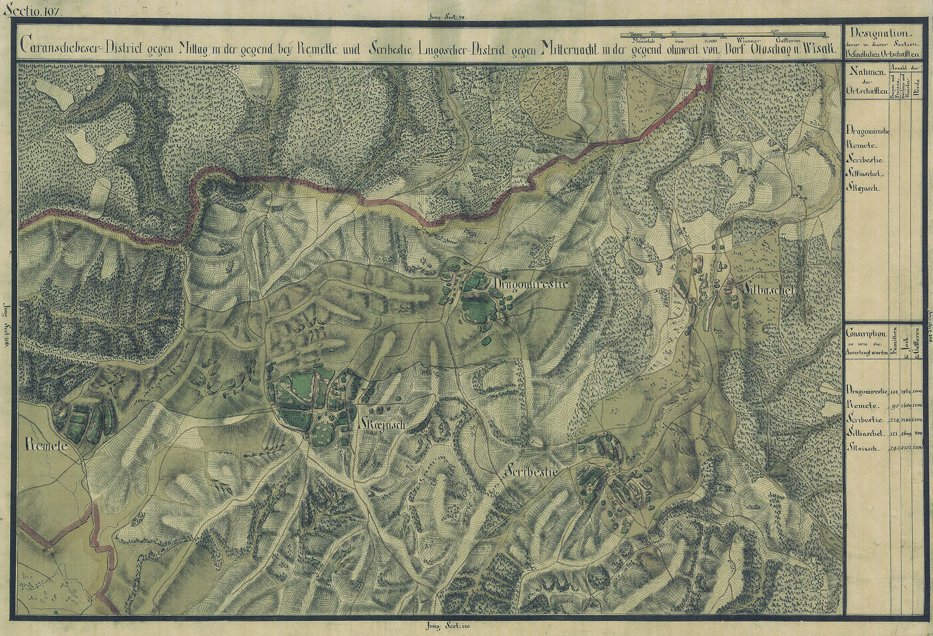 Josephinische Landesaufnahme Banat (1769–1772) Karte: pg107 