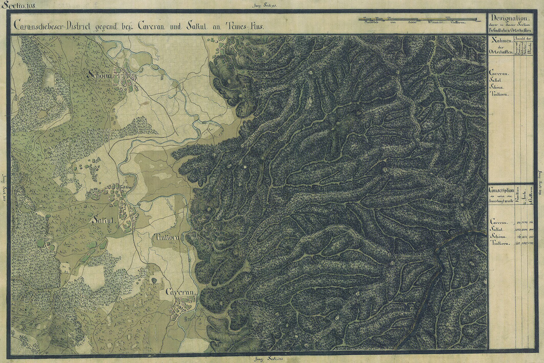 Josephinische Landesaufnahme Banat (1769–1772) Karte: pg108 