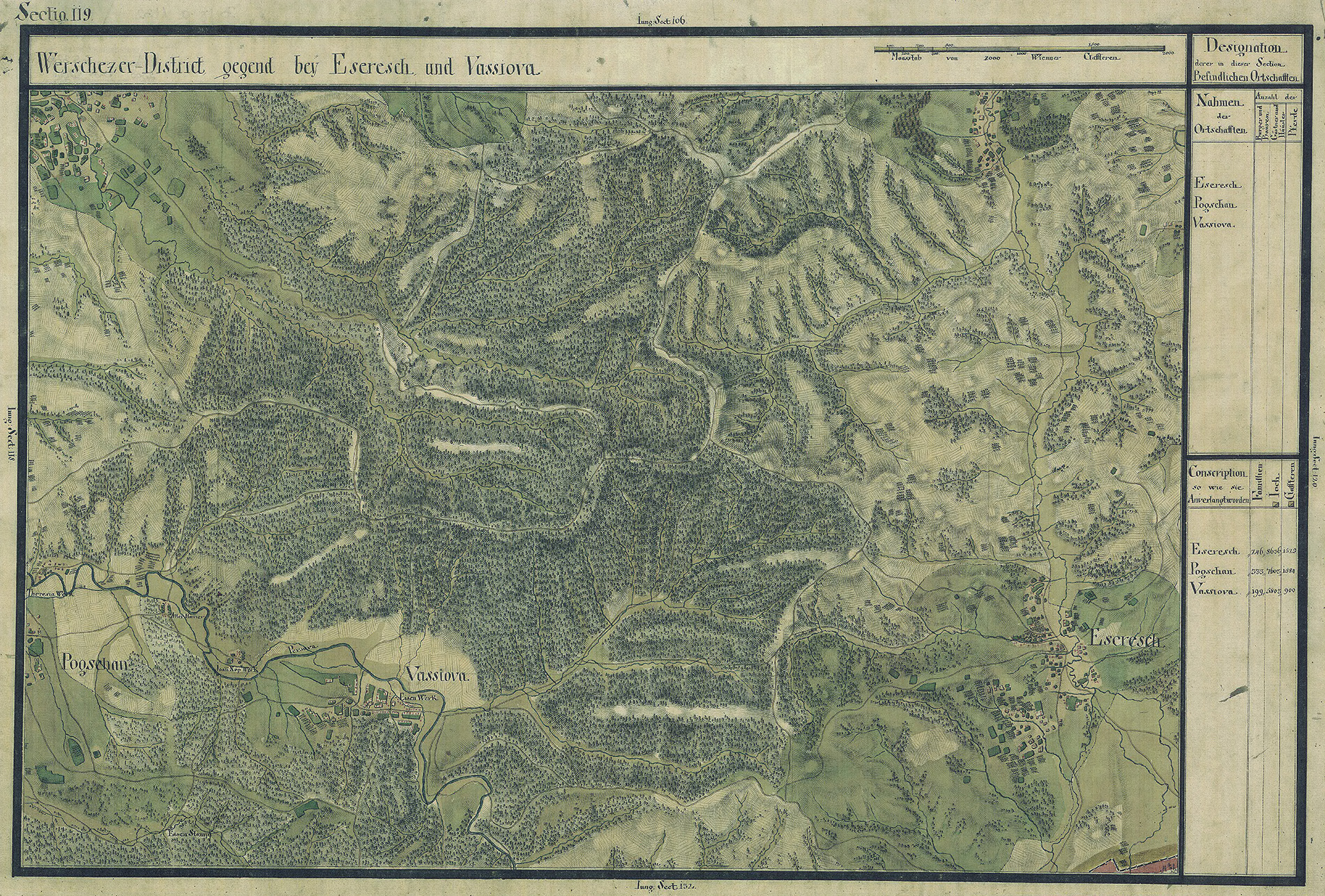 Josephinische Landesaufnahme Banat (1769–1772) Karte: pg119 