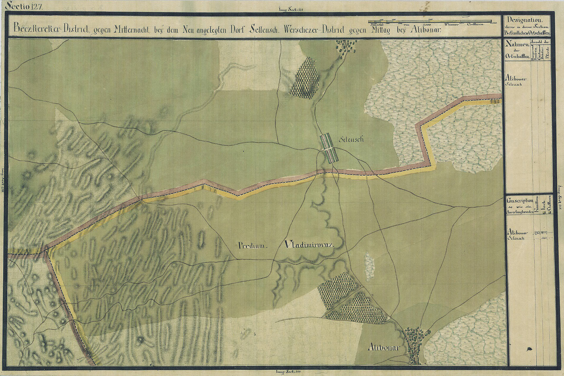 Josephinische Landesaufnahme Banat (1769–1772) Karte: pg127 