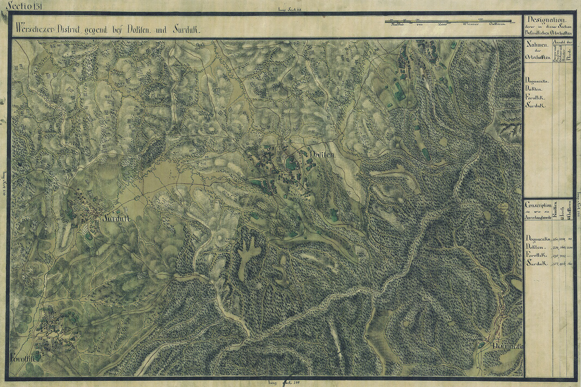 Josephinische Landesaufnahme Banat (1769–1772) Karte: pg131 