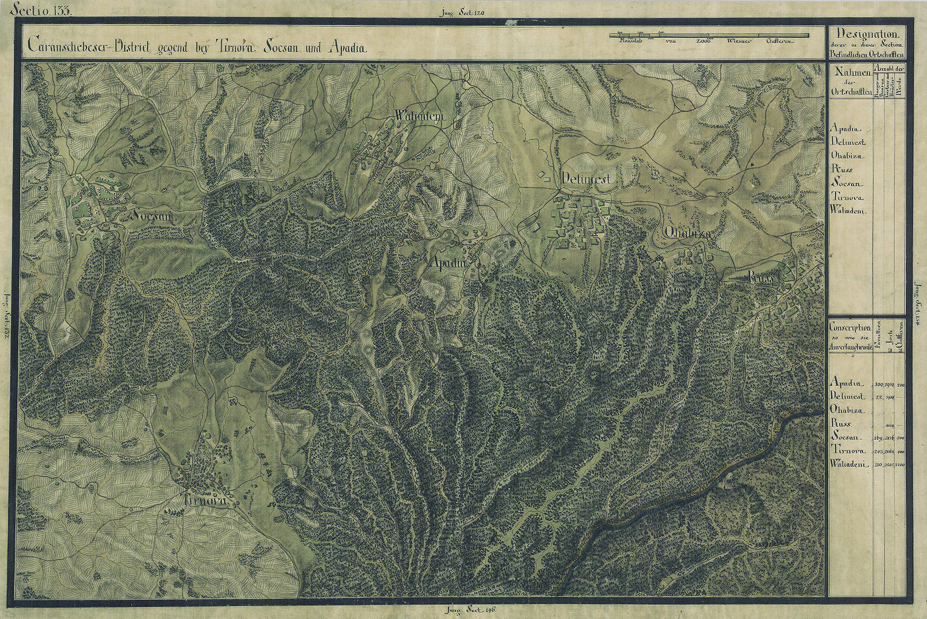 Josephinische Landesaufnahme Banat (1769–1772) Karte: pg133 