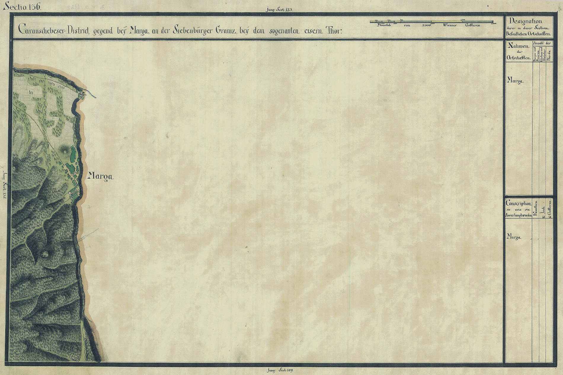 Josephinische Landesaufnahme Banat (1769–1772) Karte: pg136 