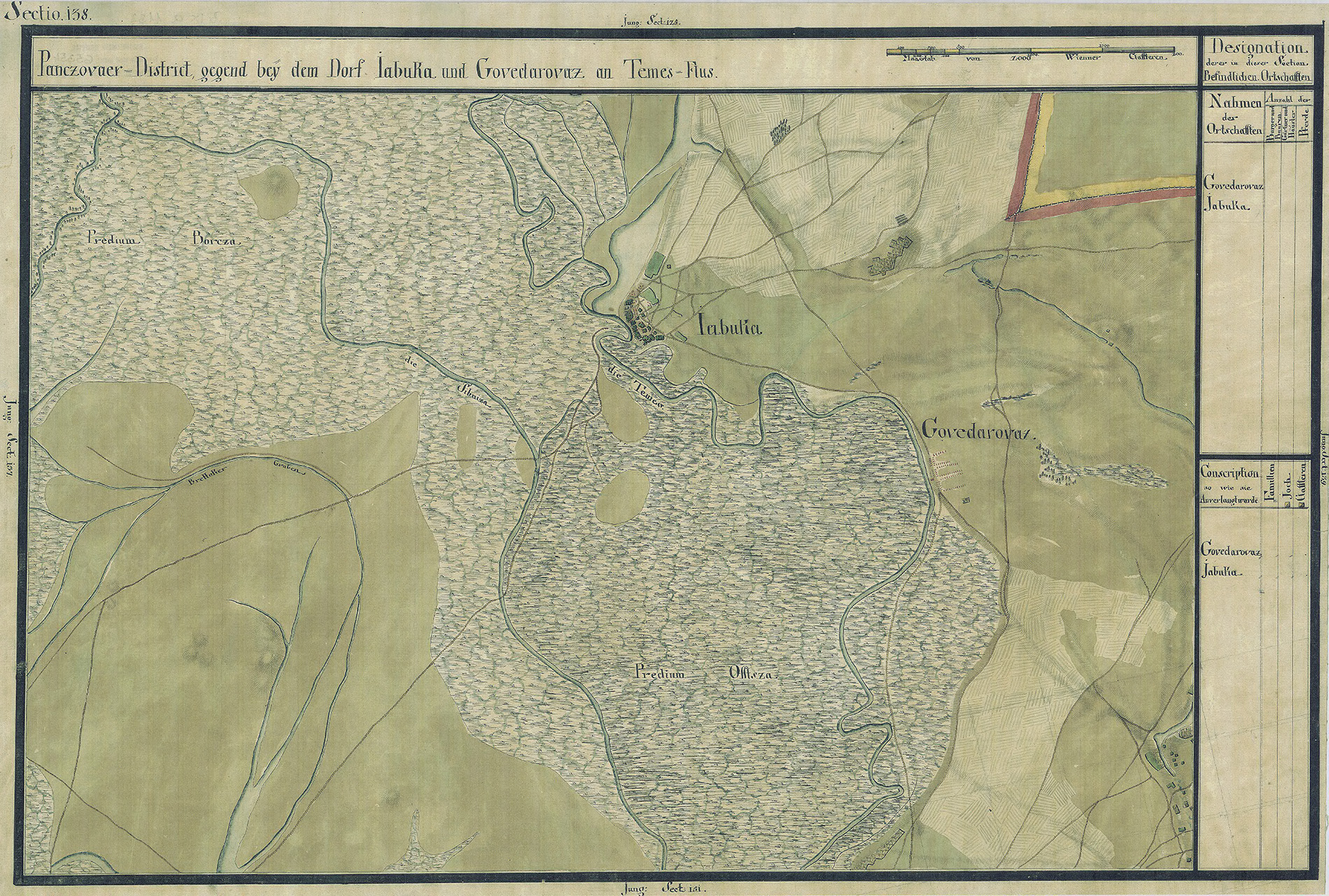 Josephinische Landesaufnahme Banat (1769–1772) Karte: pg138 